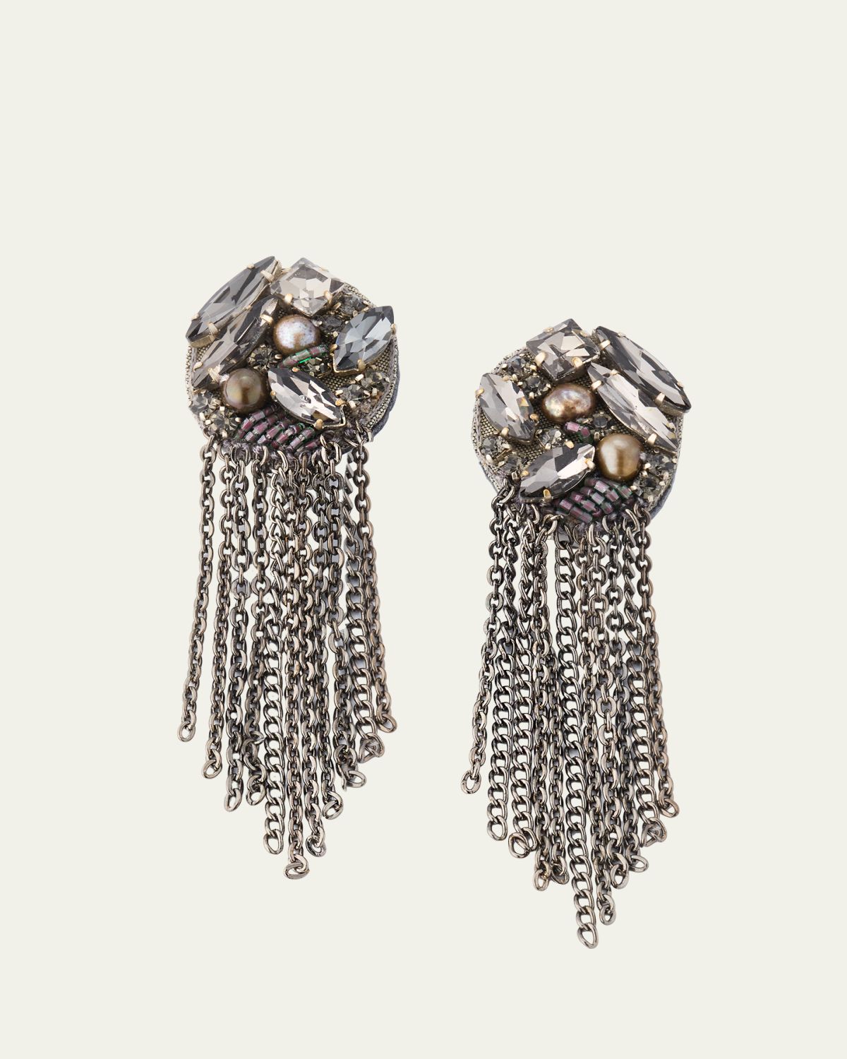 Ranjana Khan Delphinita Statement Earrings