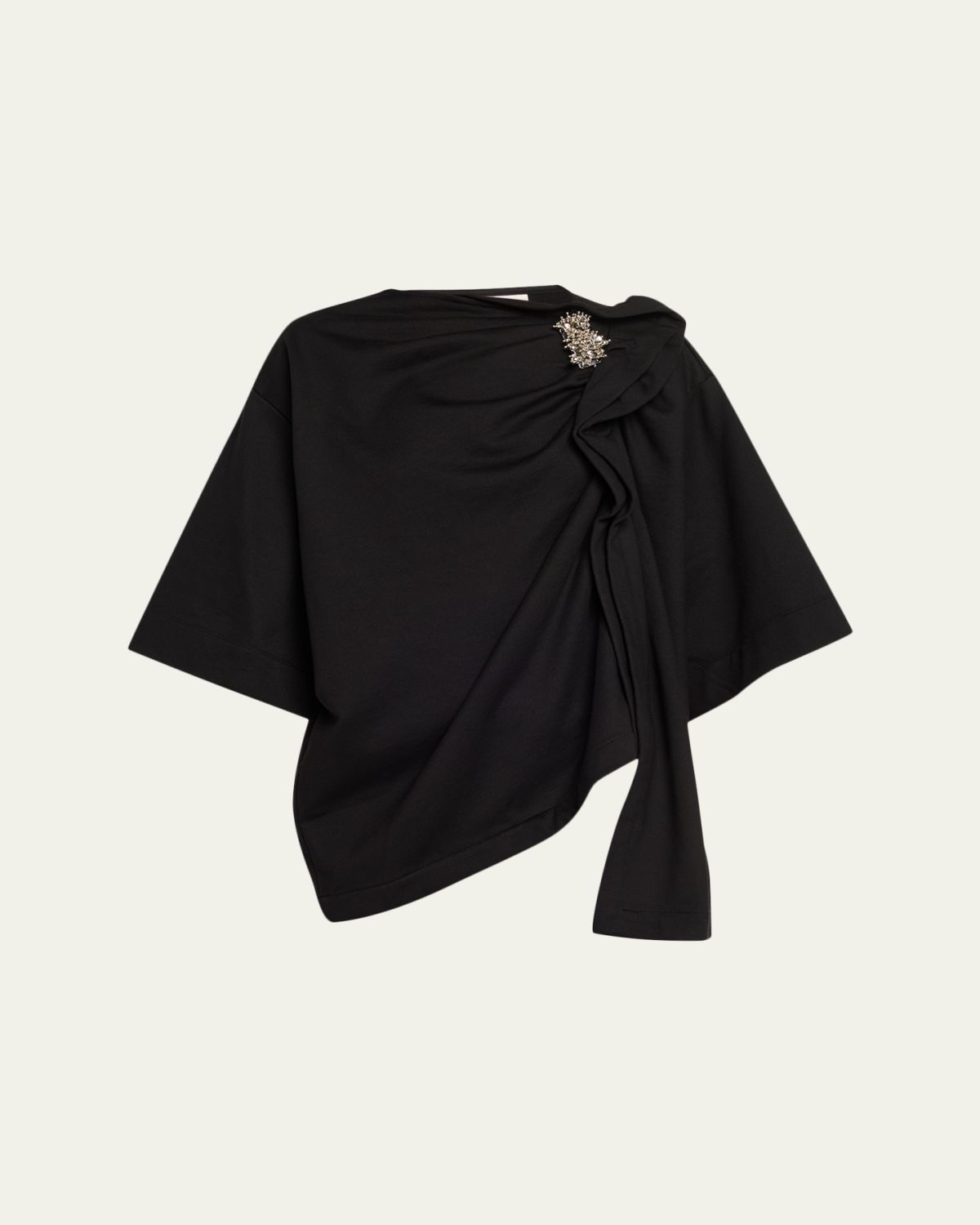 Dries Van Noten Harnam Draped Oversized T-Shirt