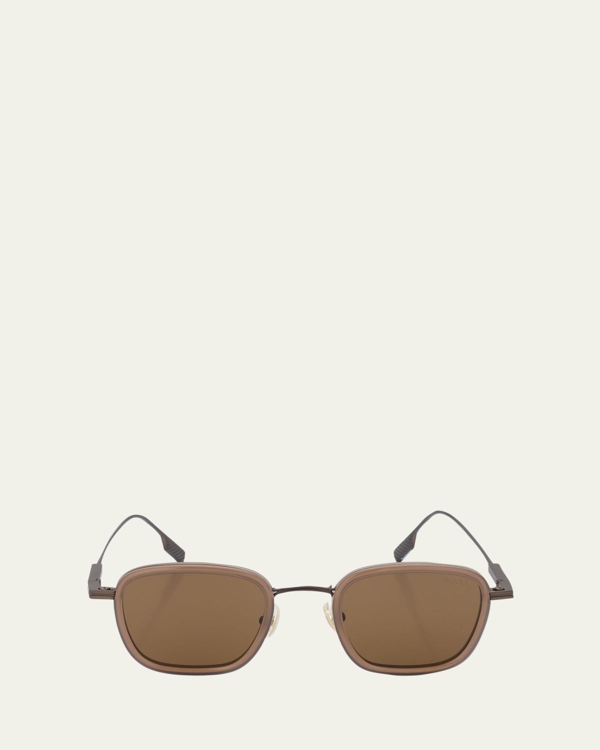 ZEGNA Men's Square Titanium Sunglasses | Thumbnail 6