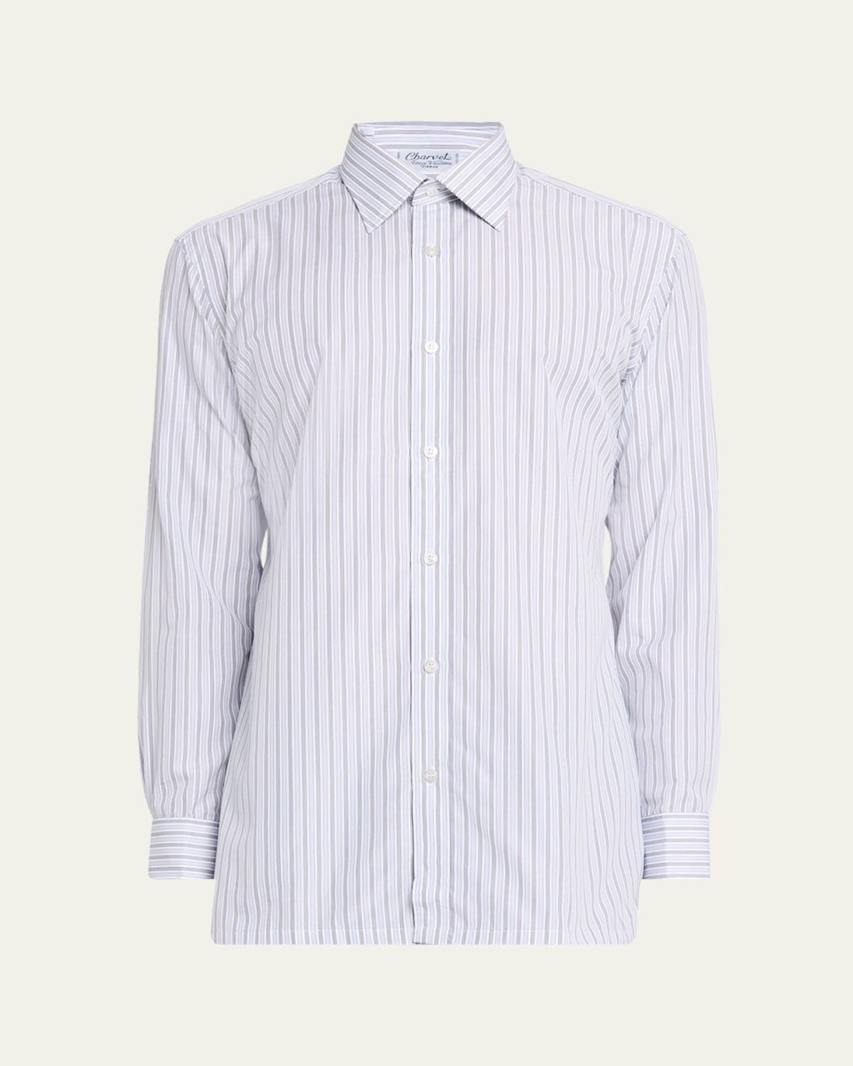 Charvet Men's Cotton Multi-Stripe Sport Shirt