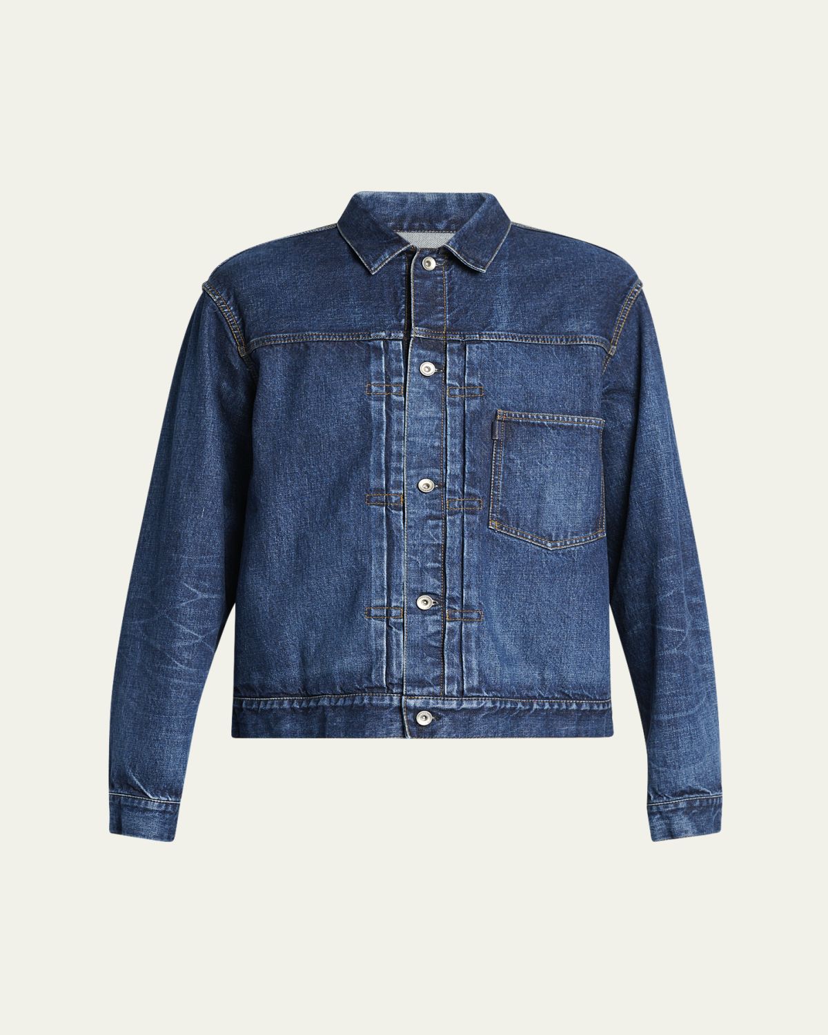 SACAI Men's Beyondexx Denim Hybrid Chore Jacket