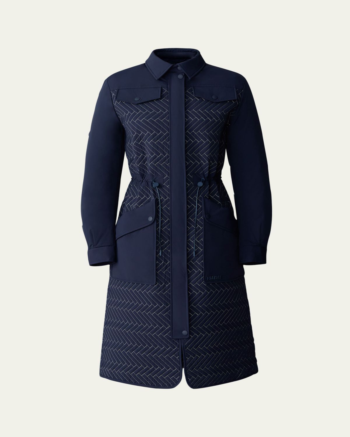 Mackage Chevron Quilted Long Down Coat | Thumbnail 6 Mackage Chevron Quilted Long Down Coat | Thumbnail 6