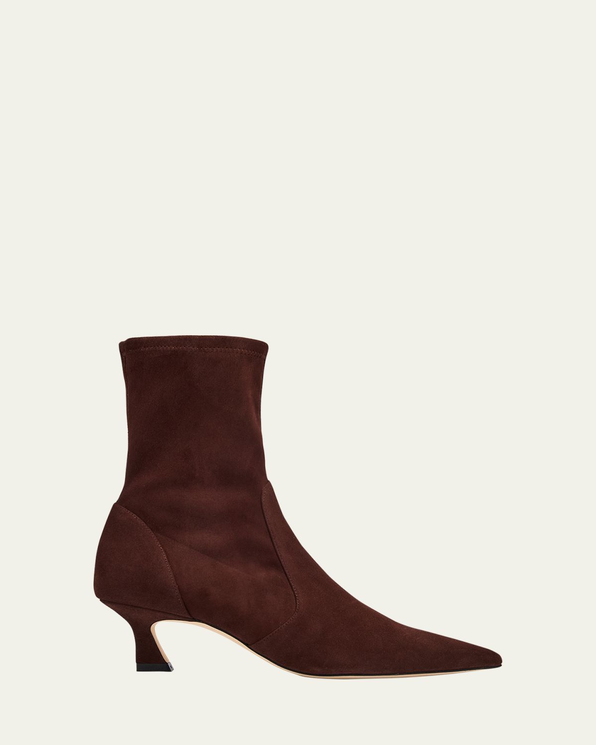 Stuart Weitzman 50mm Vinnie Suede Stretch Booties