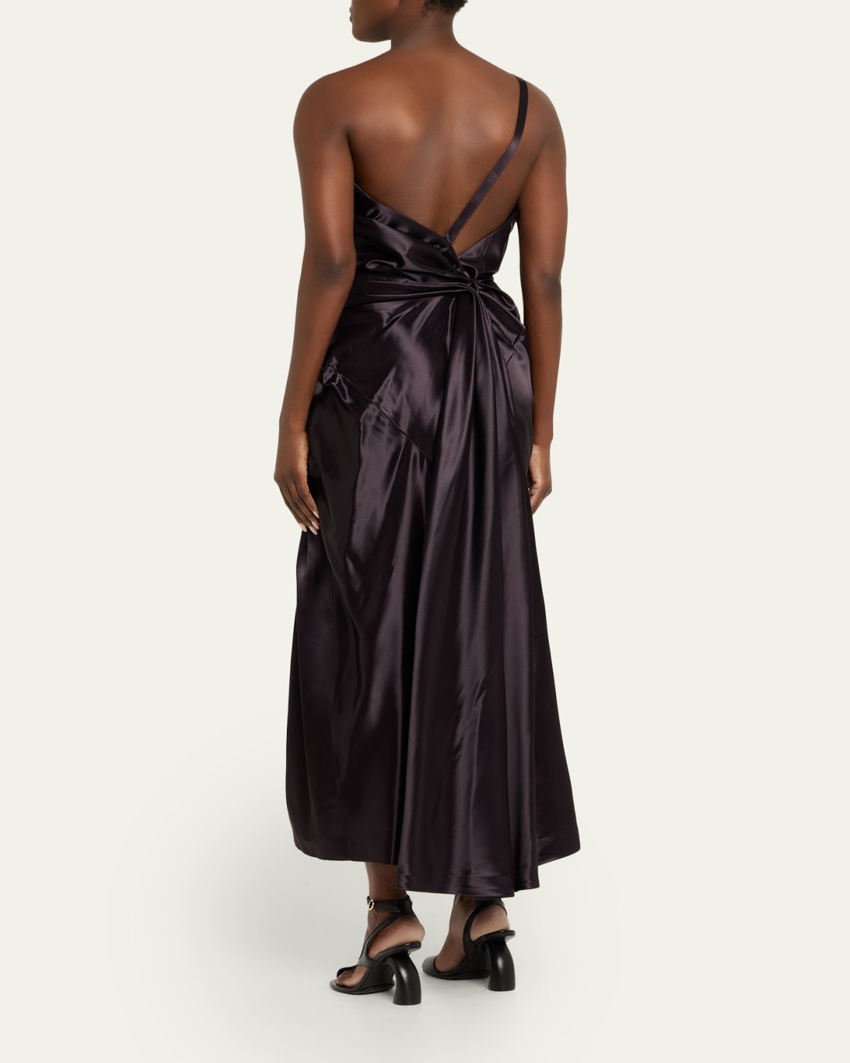 Dries Van Noten Damari One-Shoulder Pleated Dress | Thumbnail 3 Dries Van Noten Damari One-Shoulder Pleated Dress | Thumbnail 3