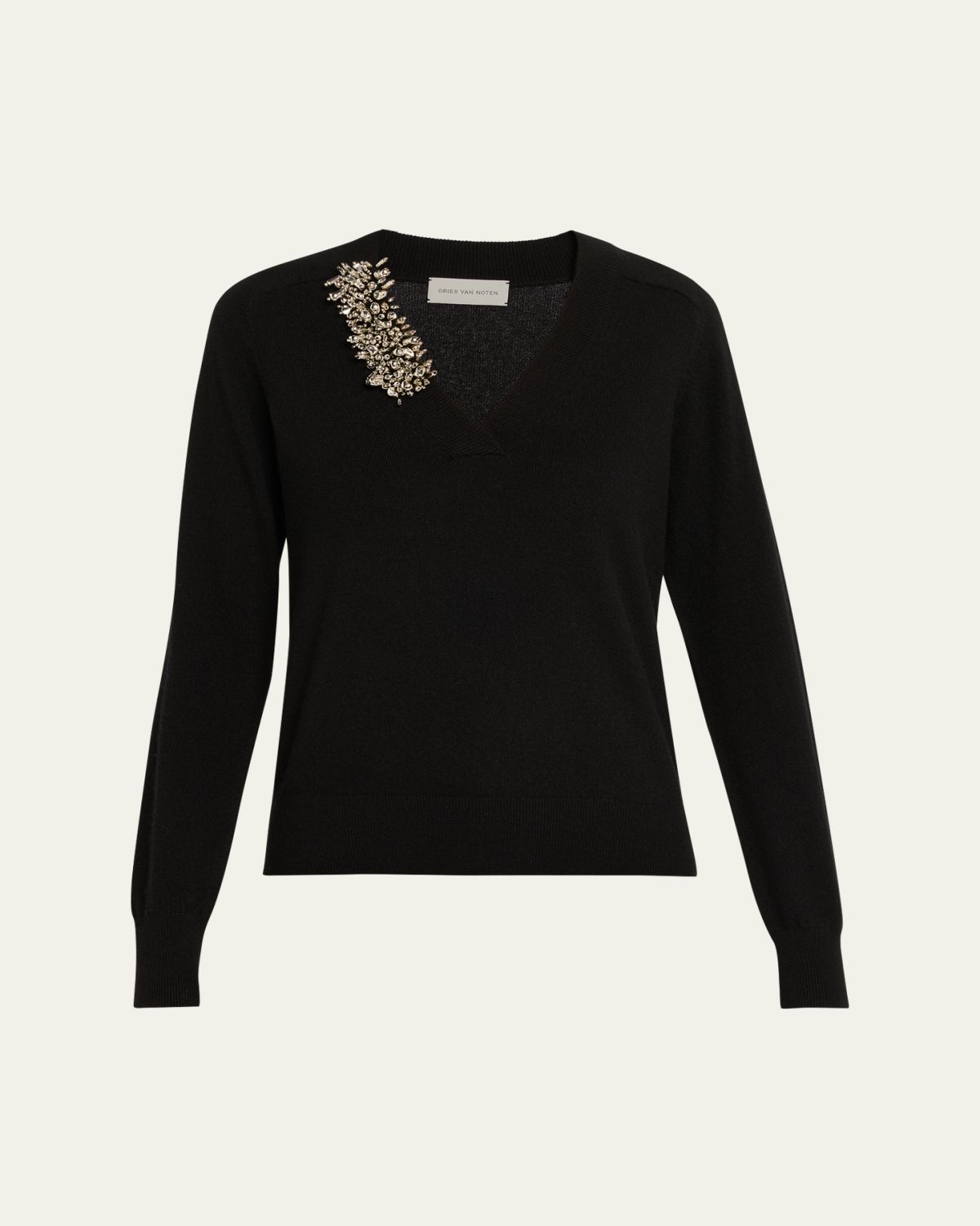 Dries Van Noten Tinker Embellished Cashmere Sweater