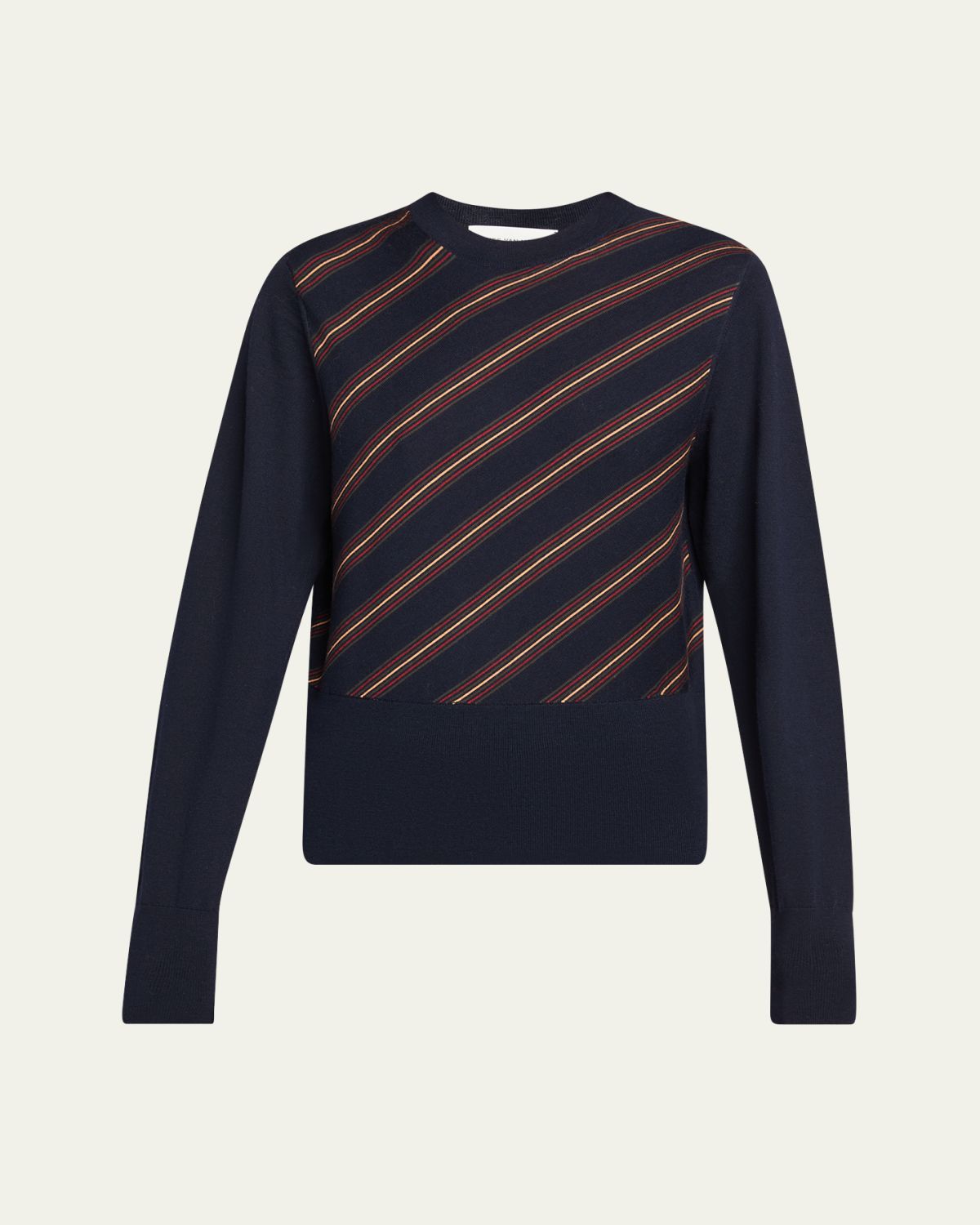 Dries Van Noten Tinku Striped Merino Wool Sweater