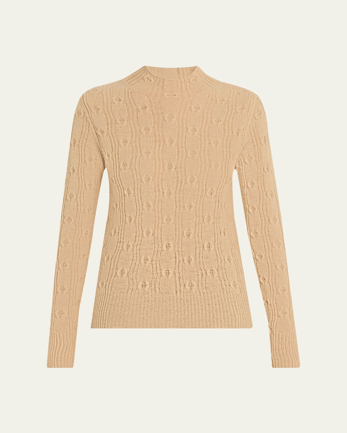 Dries Van Noten Tessy Wool Mock-Neck Sweater