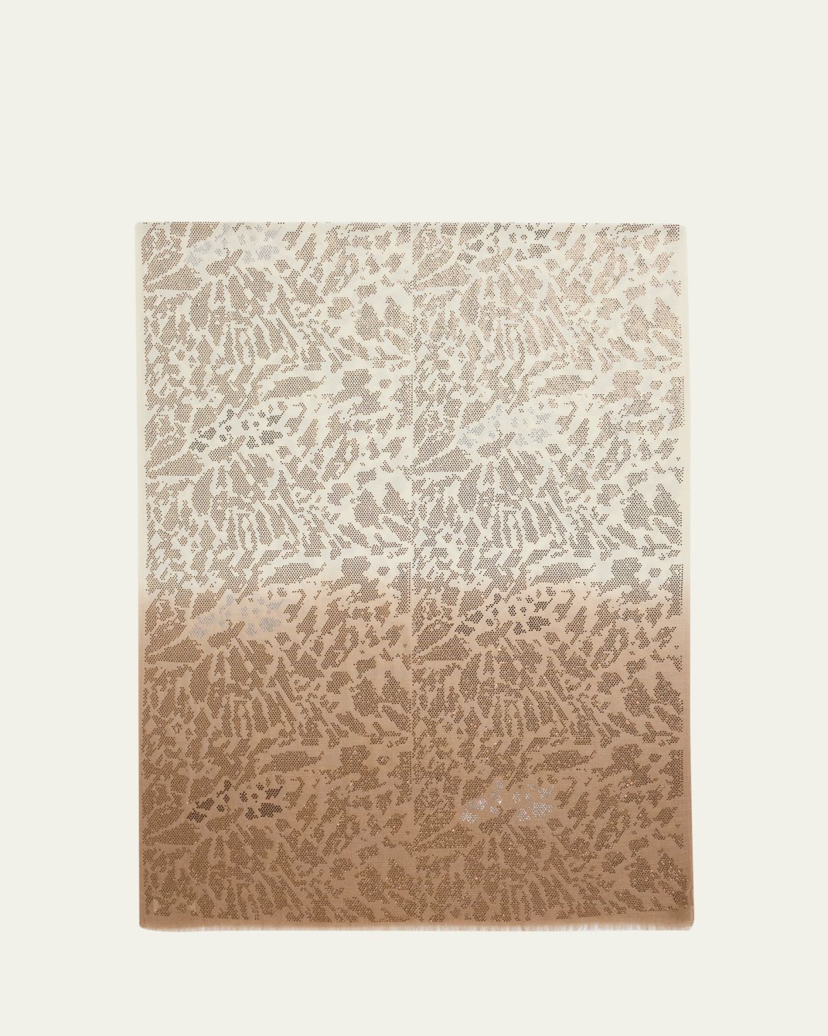 Janavi India Leopard Beaded Cashmere Wrap