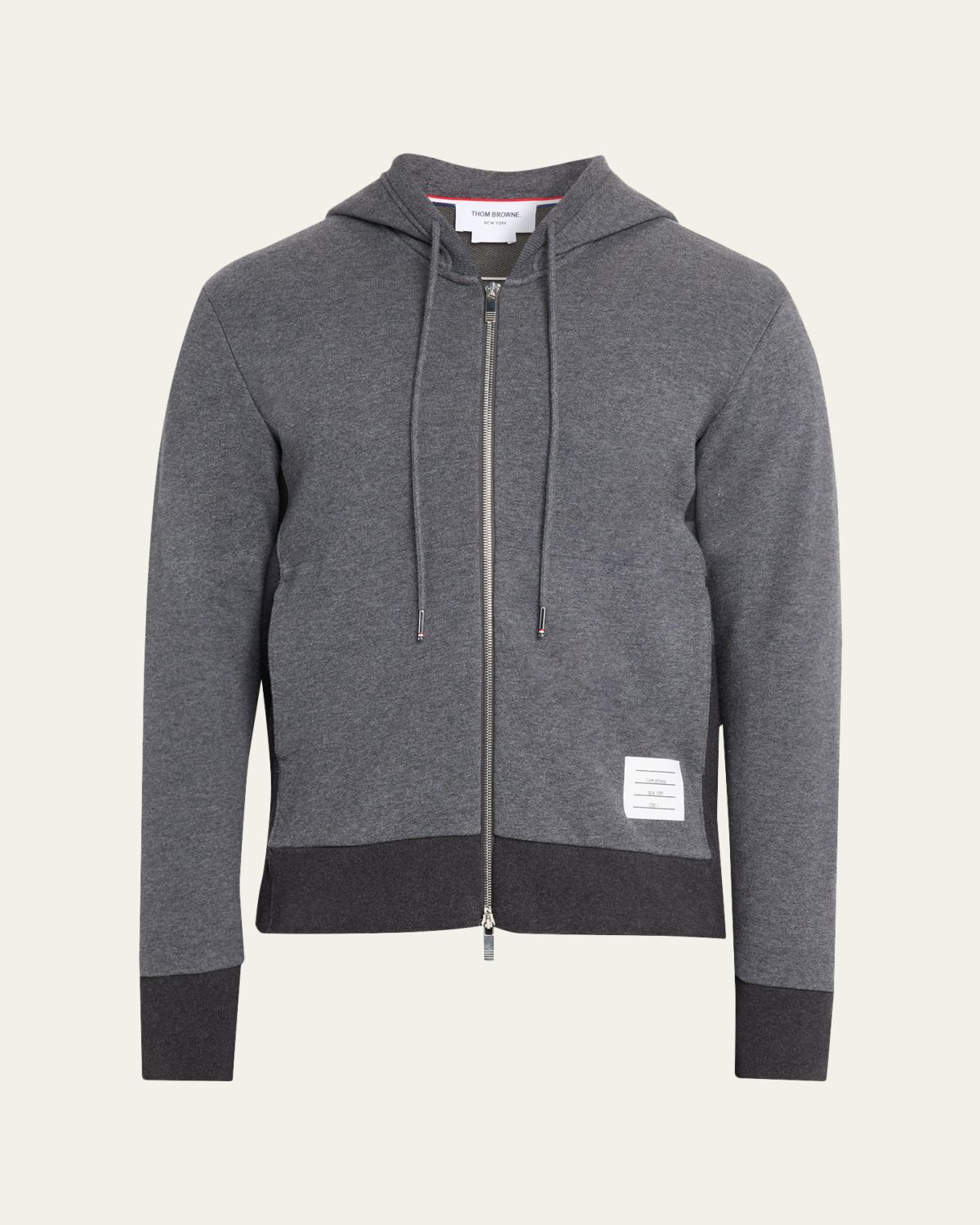 Thom Browne Men 's Cotton 4-Bar Stripe Full-Zip Hoodie