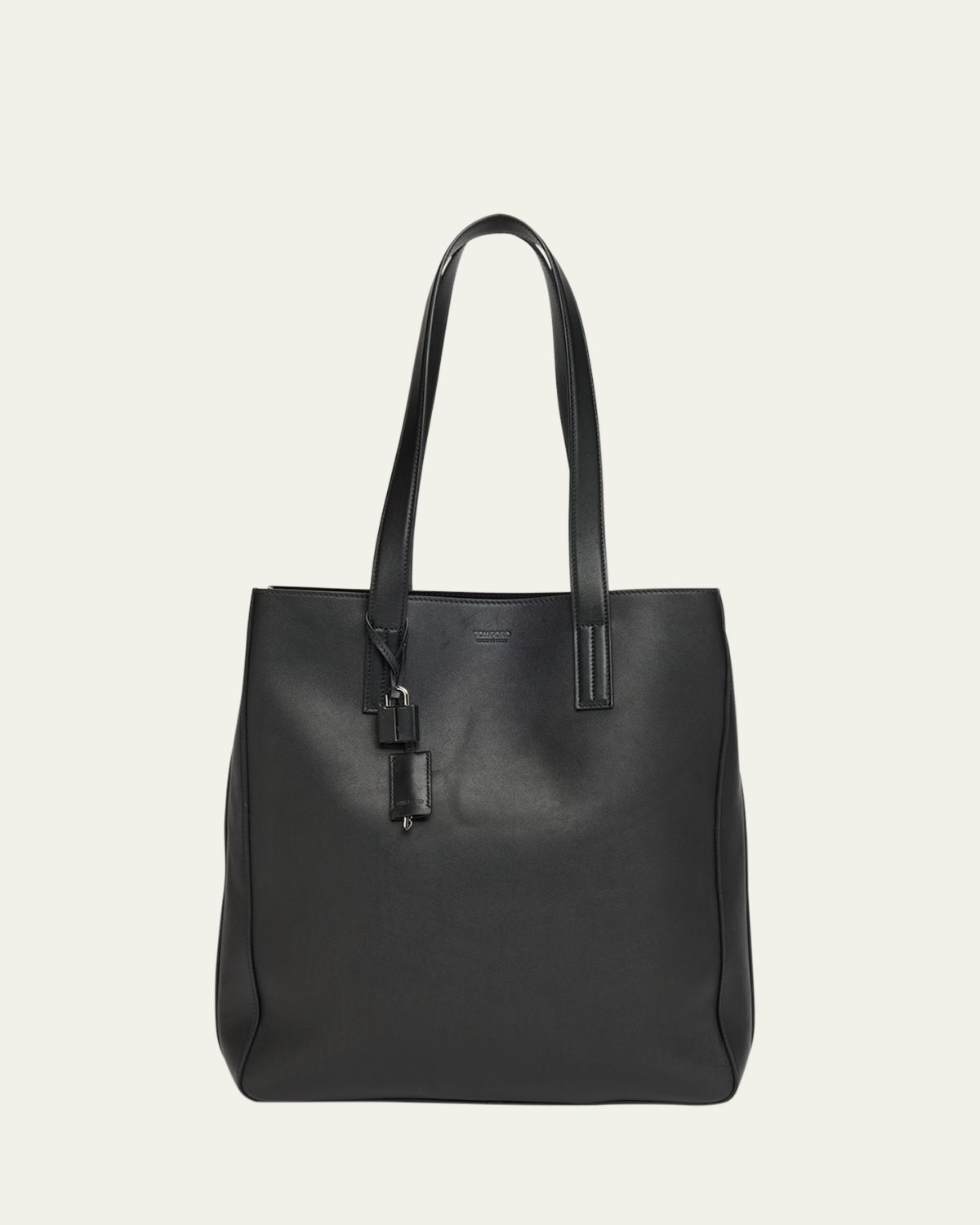 TOM FORD Men's Natural Leather North-South Tote Bag