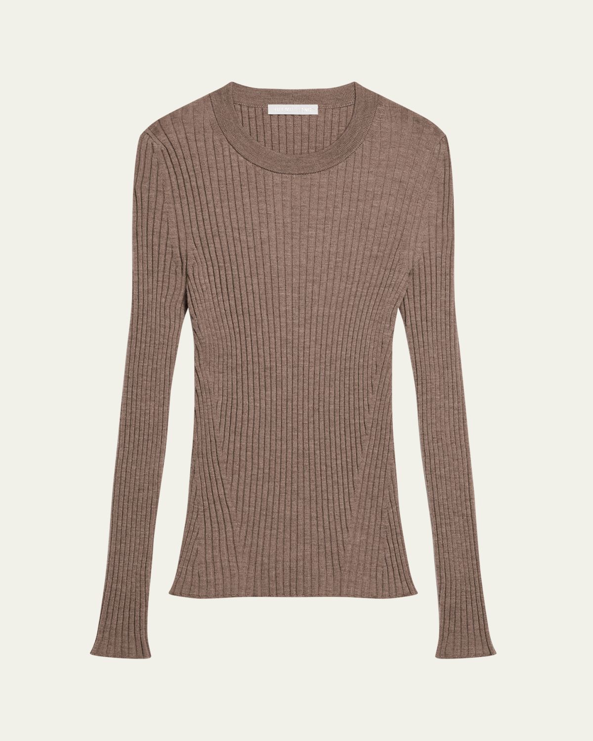 Helmut Lang Open-Back Ribbed Wool Top