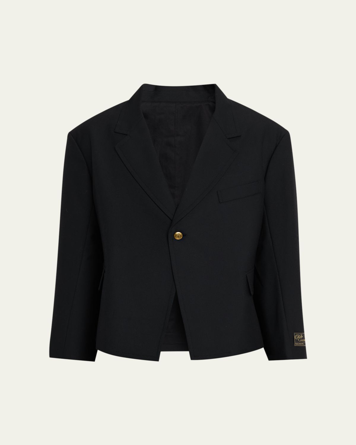 Willy Chavarria Men's Box Cutter Wool Jacket