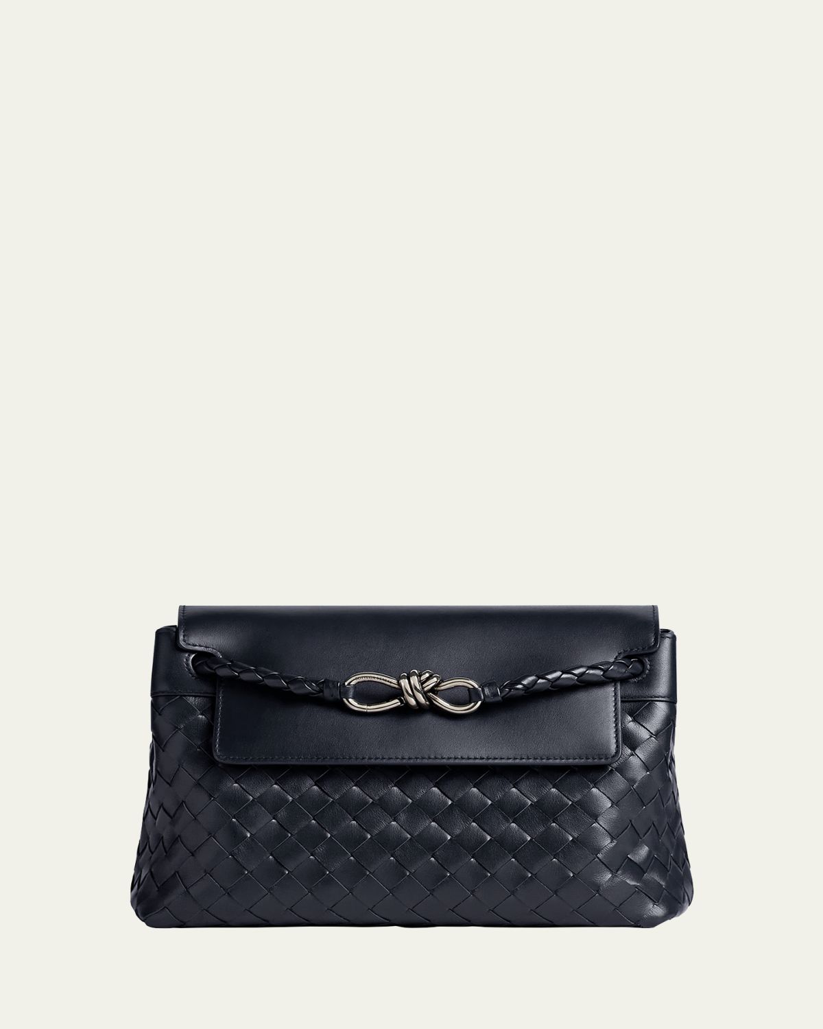 Bottega Veneta Men's Small Andiamo Leather Messenger Bag