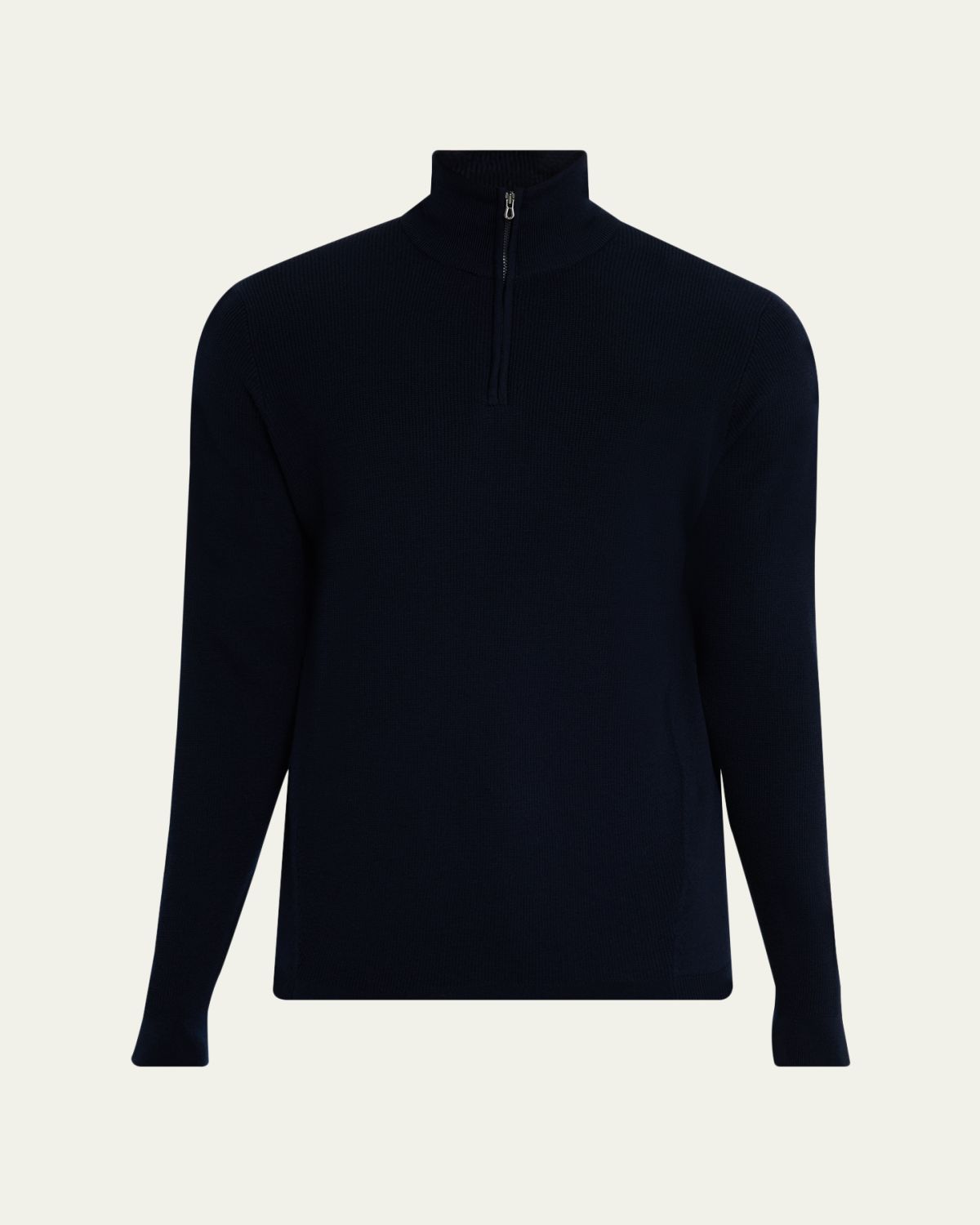 Sease Men's Waffle Knit Half-Zip Pullover