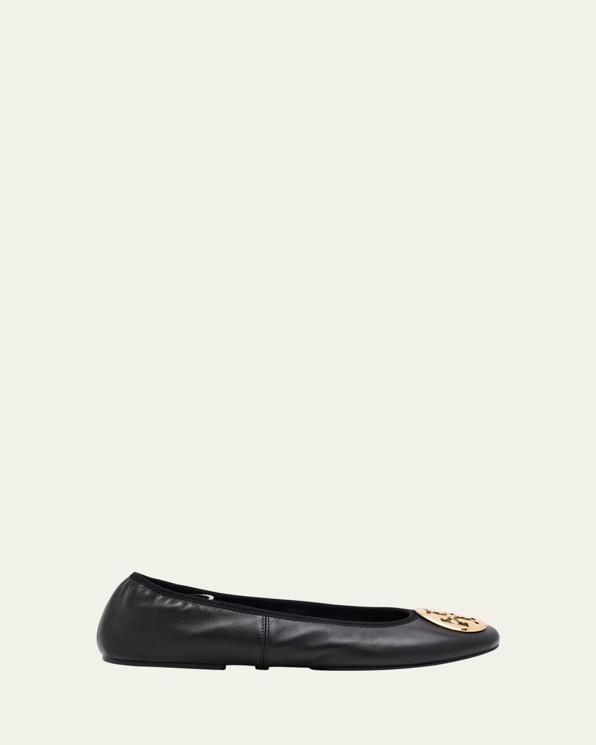 Tory Burch Reva Travel Leather Ballet Flats
