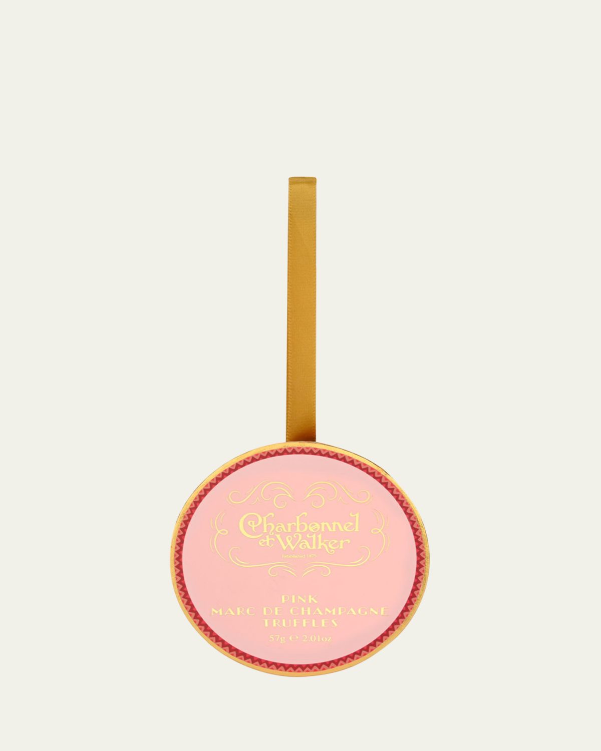 Charbonnel Et Walker Pink Marc de Champagne Hanging Bauble, 2 oz.