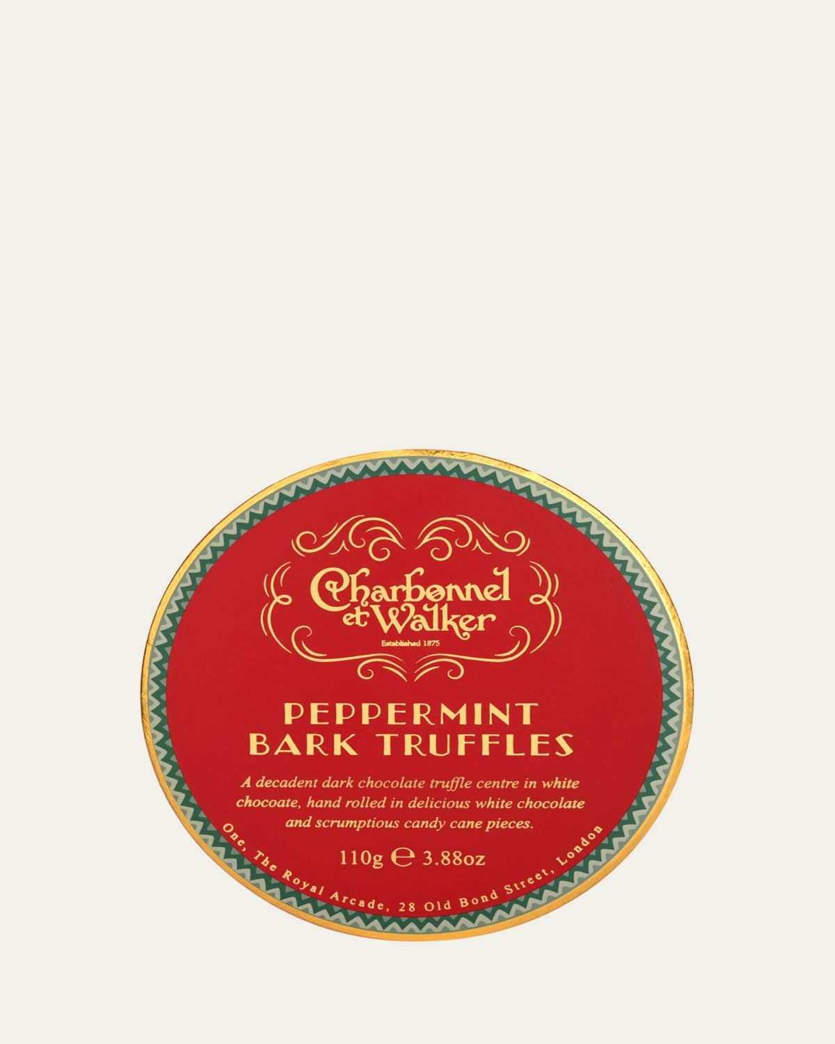 Charbonnel Et Walker Peppermint Bark Truffles, 3.88 oz.