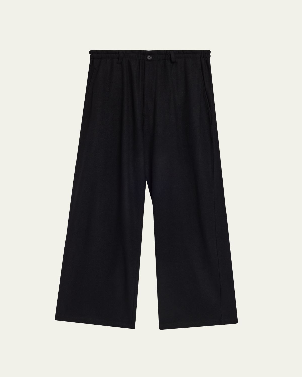 Yohji Yamamoto Men's Wool Jersey Pants | Thumbnail 6 Yohji Yamamoto Men's Wool Jersey Pants | Thumbnail 6