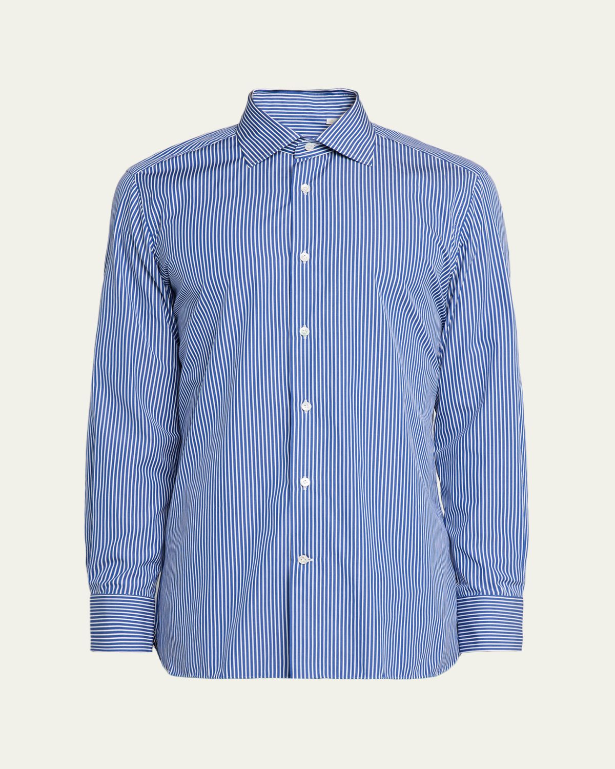 100Hands Men's Cotton Pinstripe Classic-Fit Sport Shirt