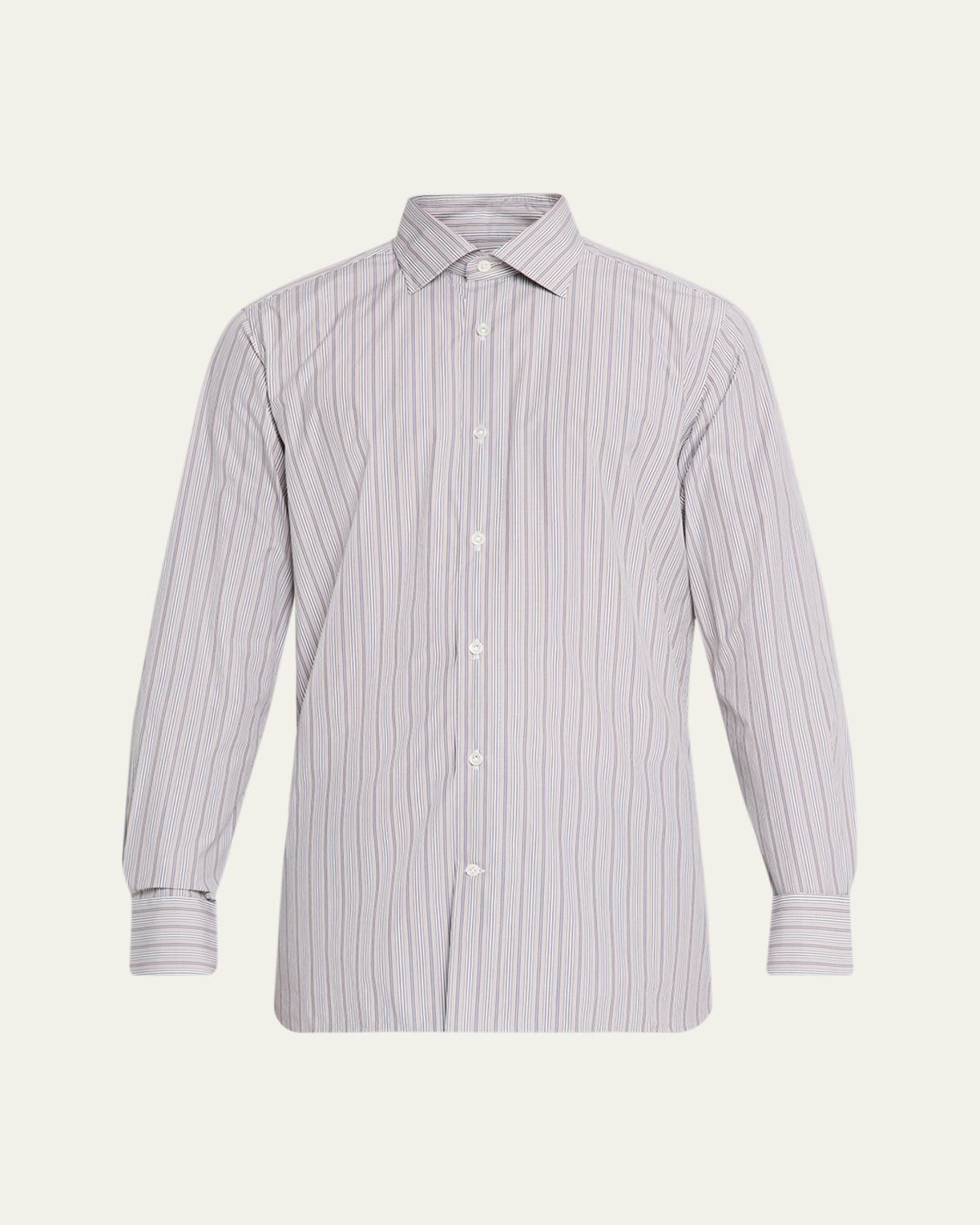 100Hands Men's Multi-Stripe Cotton Classic Fit Sport Shirt