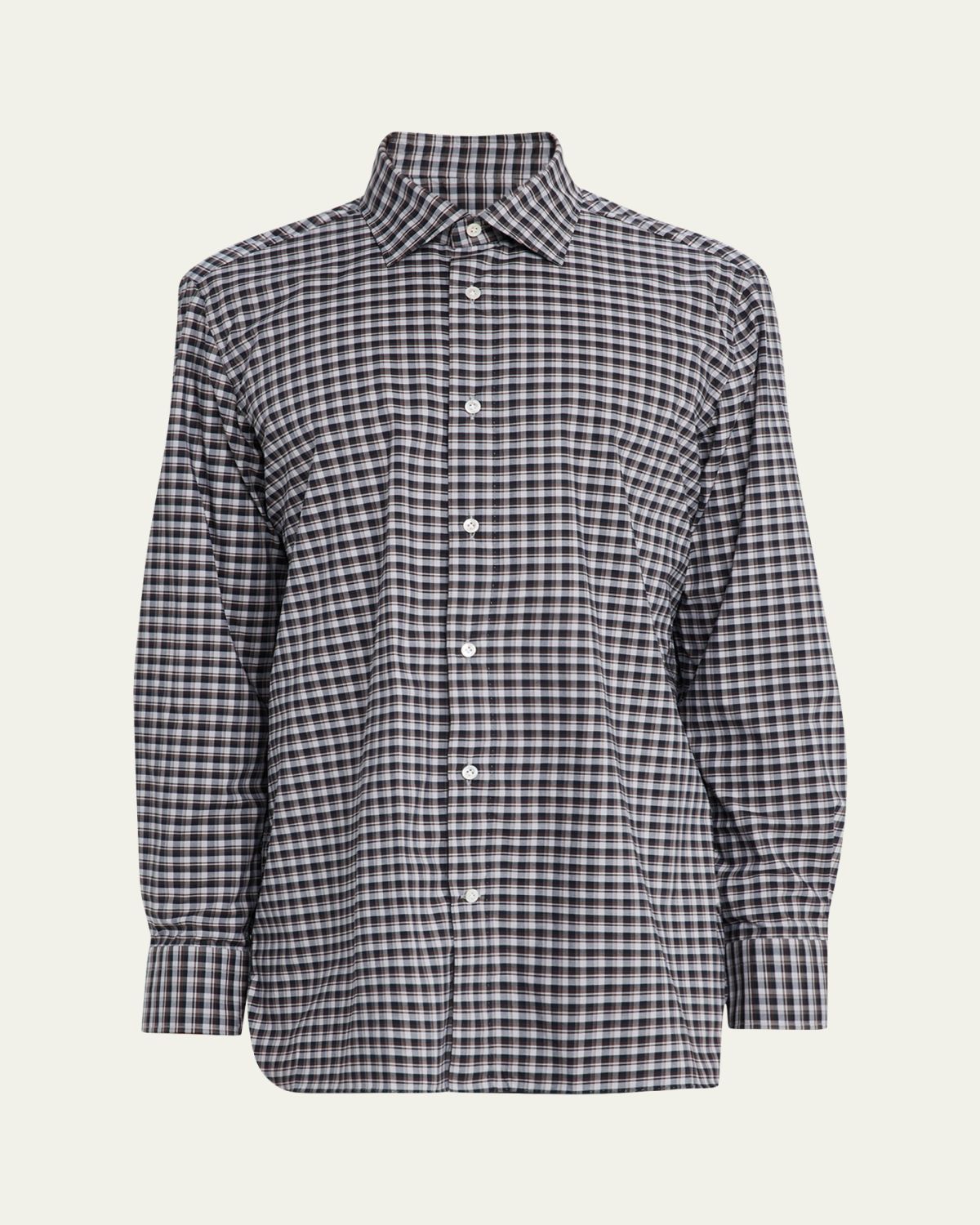 100Hands Men's Cotton Plaid Classic-Fit Sport Shirt