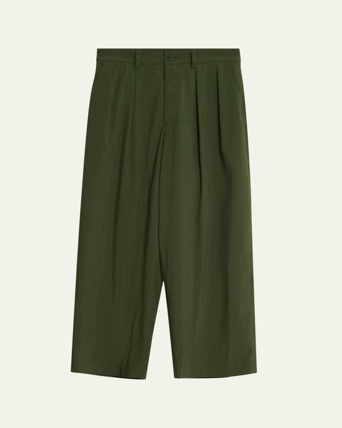 IM MEN Men's Pleated Wide-Leg Air Pants