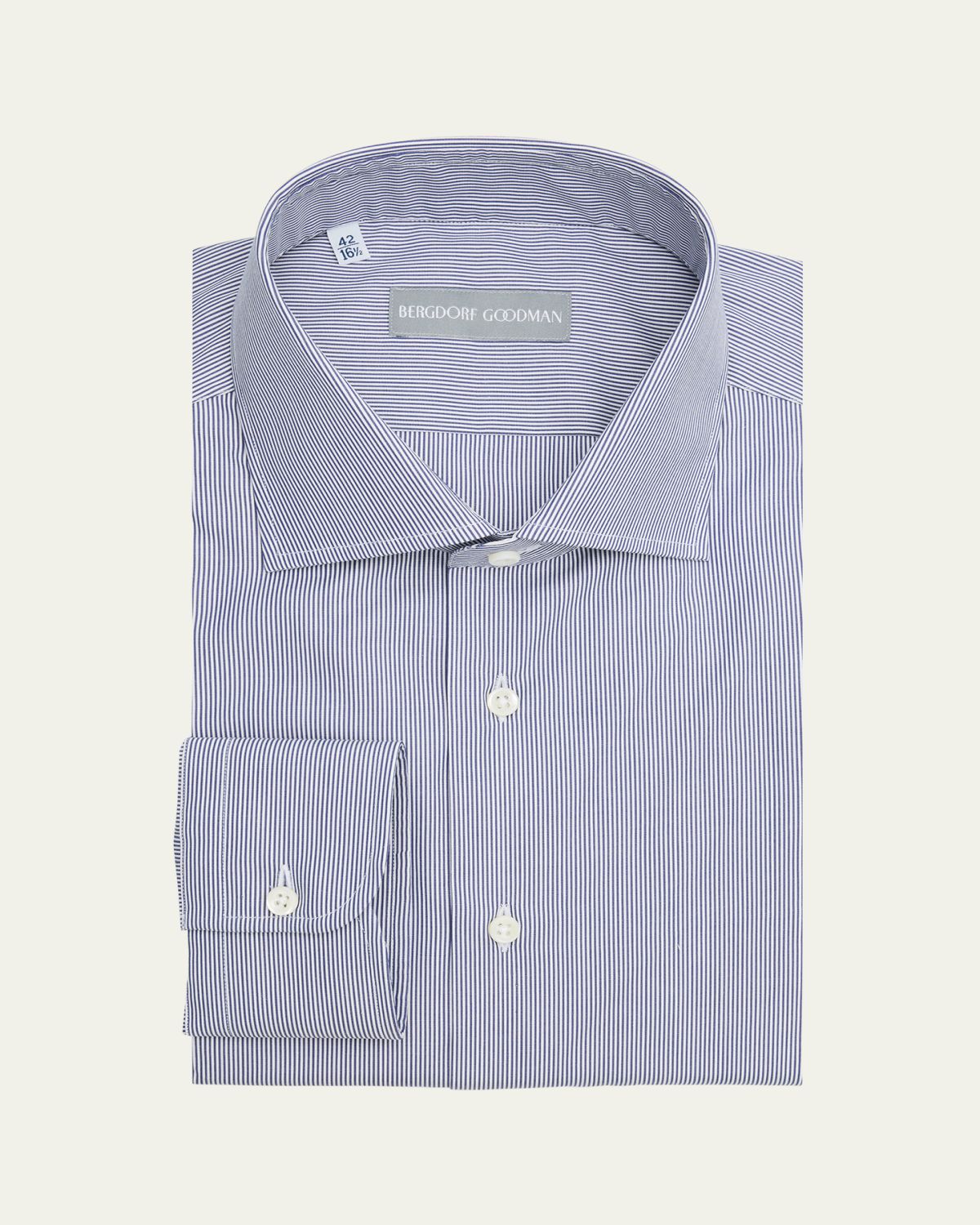 Bergdorf Goodman Men's Cotton Petite Bengal Stripe Dress Shirt