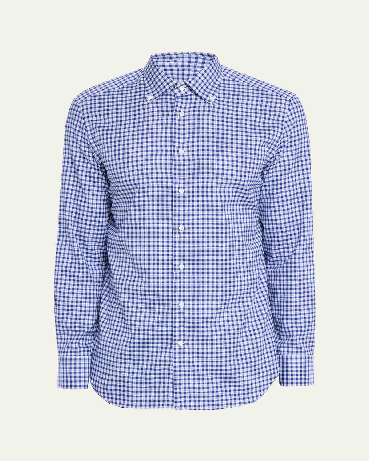 Bergdorf Goodman Men's Cotton Plaid Button-Collar Sport Shirt