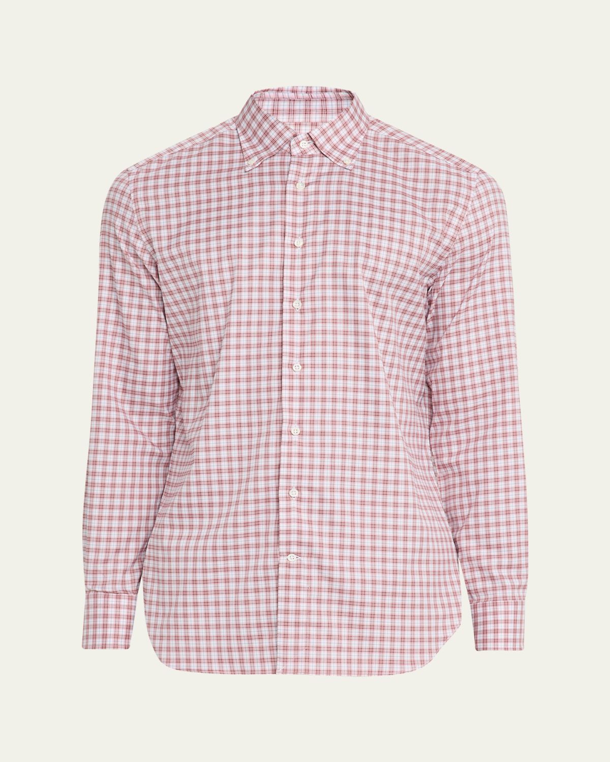 Bergdorf Goodman Men's Plaid Button-Front Dress Shirt | Thumbnail 6 Bergdorf Goodman Men's Plaid Button-Front Dress Shirt | Thumbnail 6