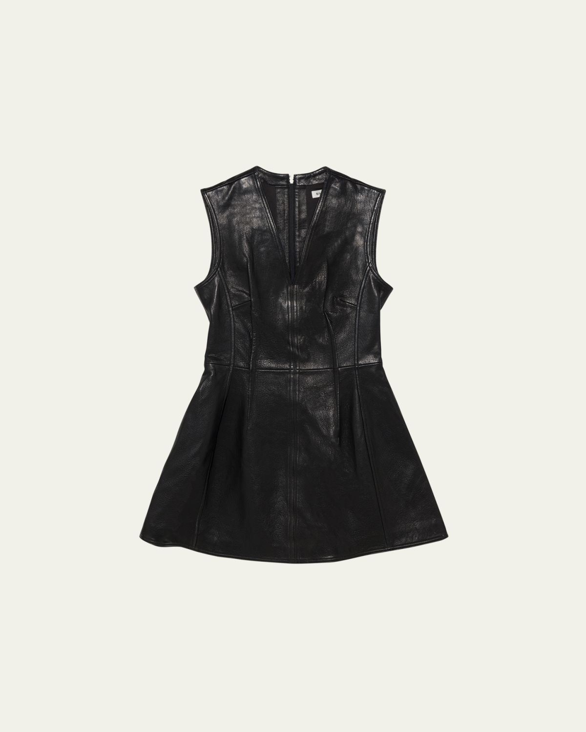 SIMKHAI Juliette Sleeveless Leather Midi Dress