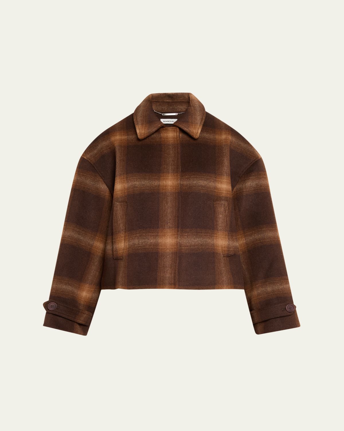 SIMKHAI Colby Plaid Jacket