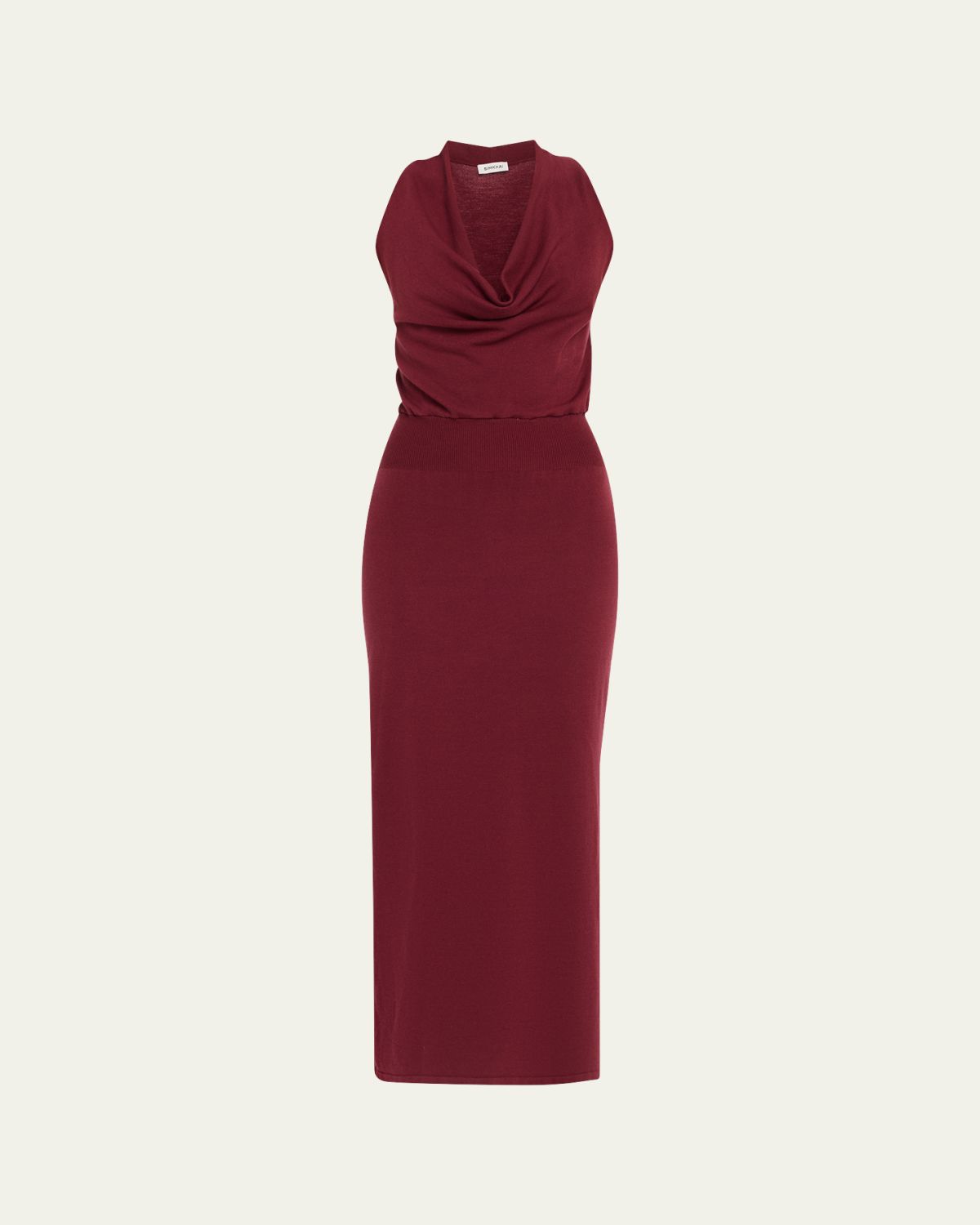 SIMKHAI Ramona Knit Cowl-Neck Midi Dress | Thumbnail 6