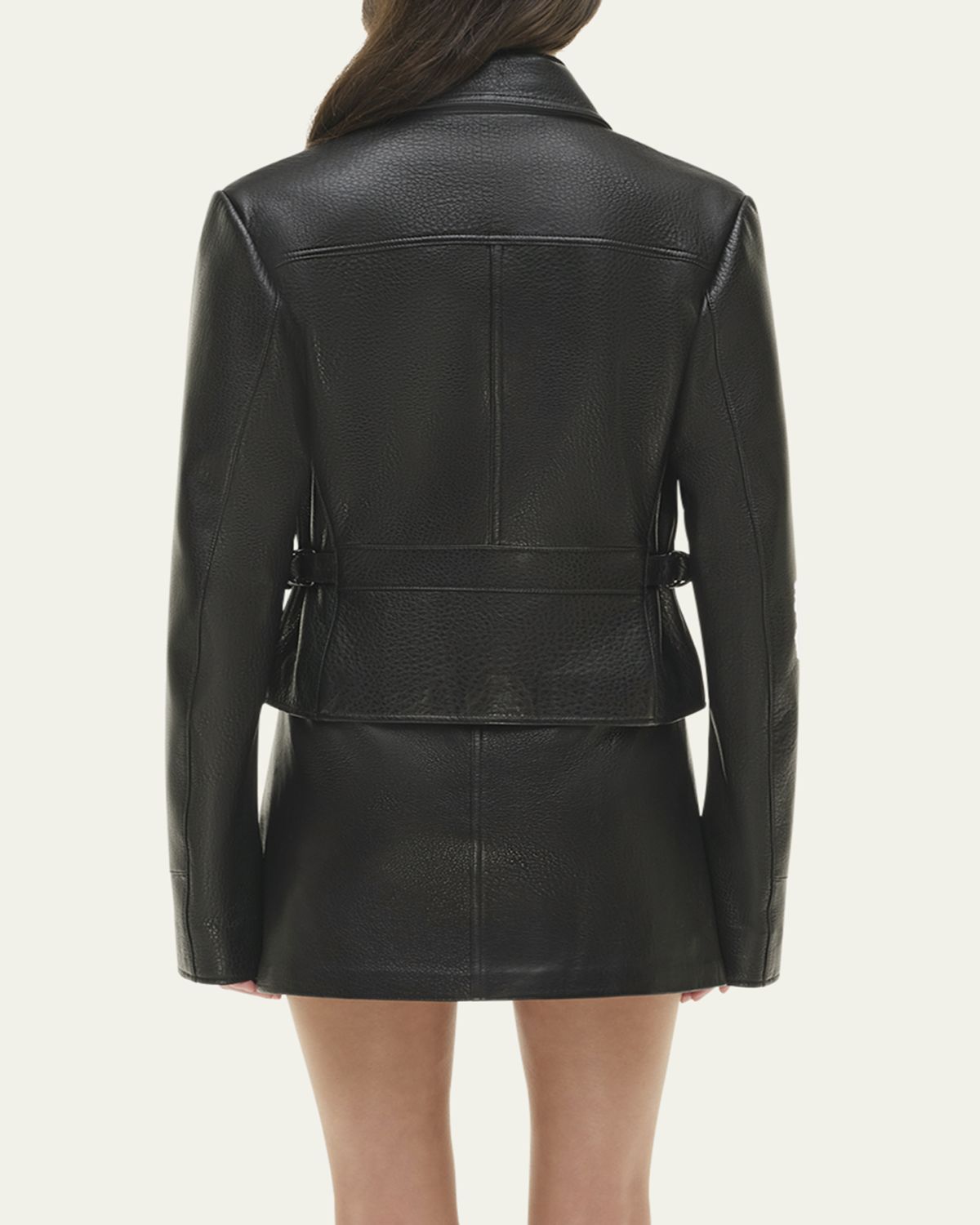SIMKHAI Freeman Leather Jacket | Thumbnail 3 SIMKHAI Freeman Leather Jacket | Thumbnail 3