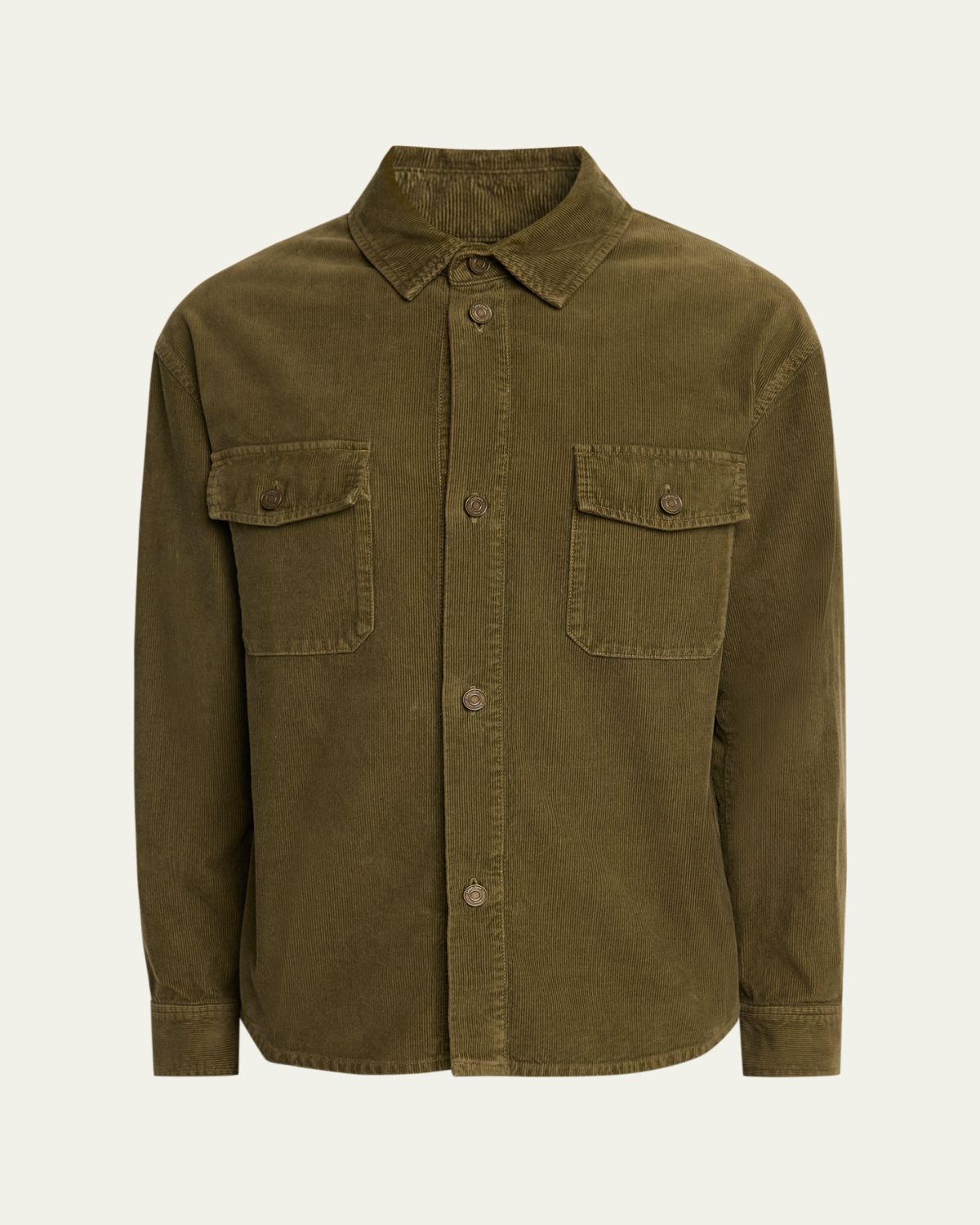 Saint Laurent Men's Classic-Fit Corduroy Overshirt