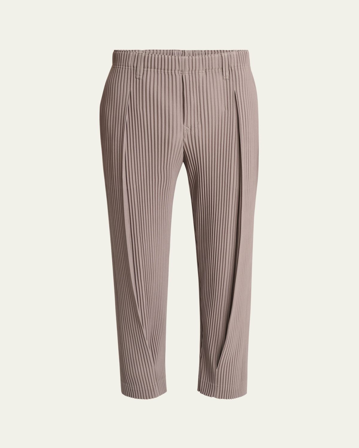 Homme Plisse Issey Miyake Men's Gray Tailored Single Pleat Pants