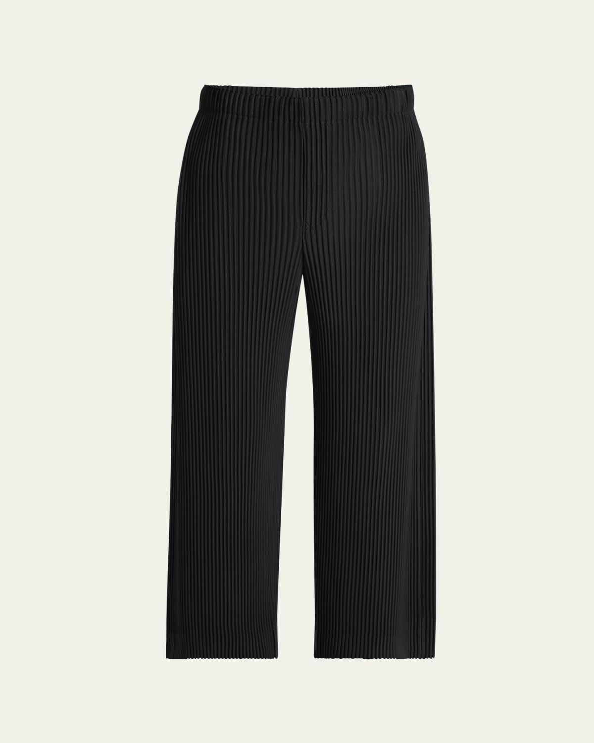 Homme Plisse Issey Miyake Men's Black Pleated Trousers