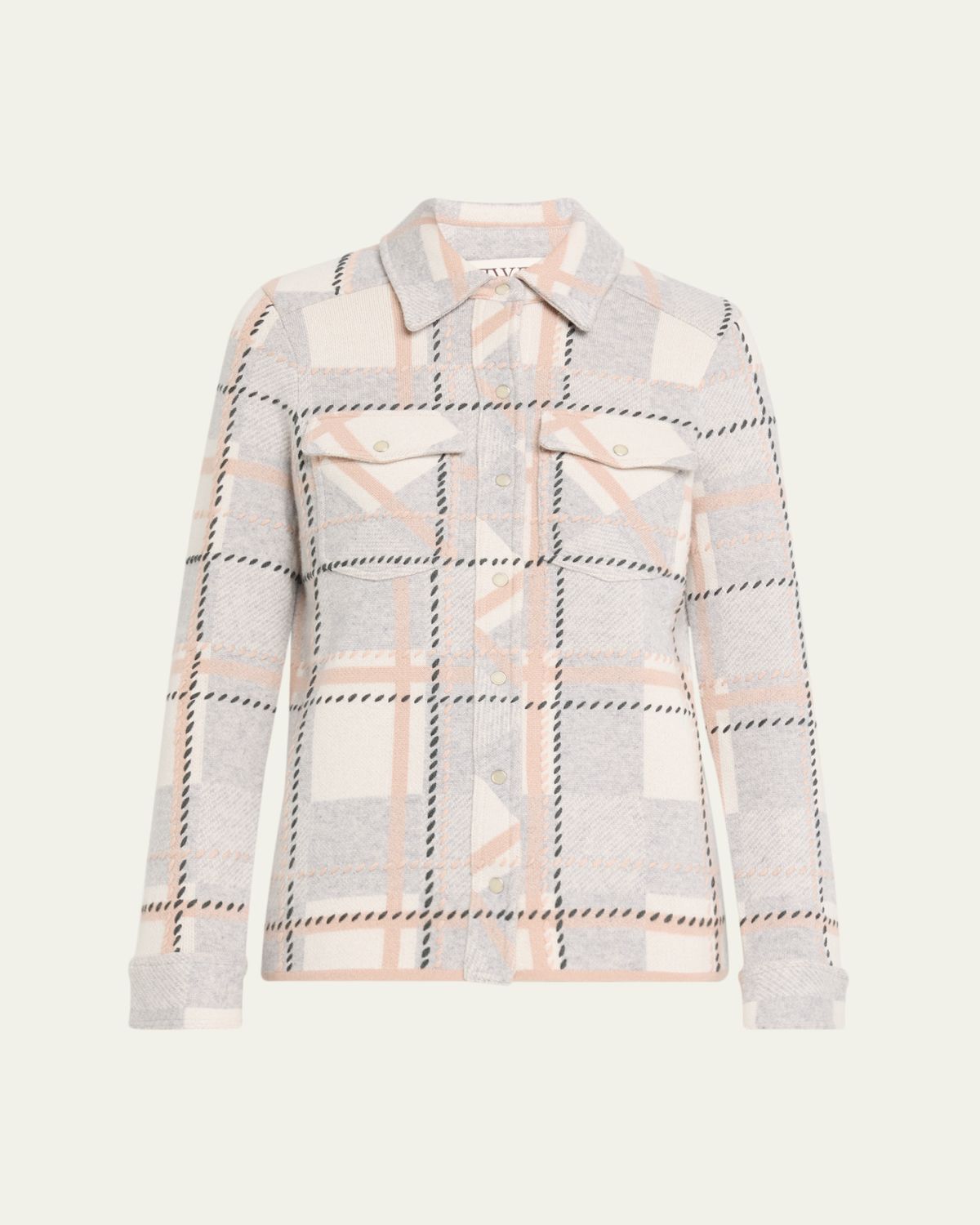 TWP Ranchers Plaid Cashmere Cardigan