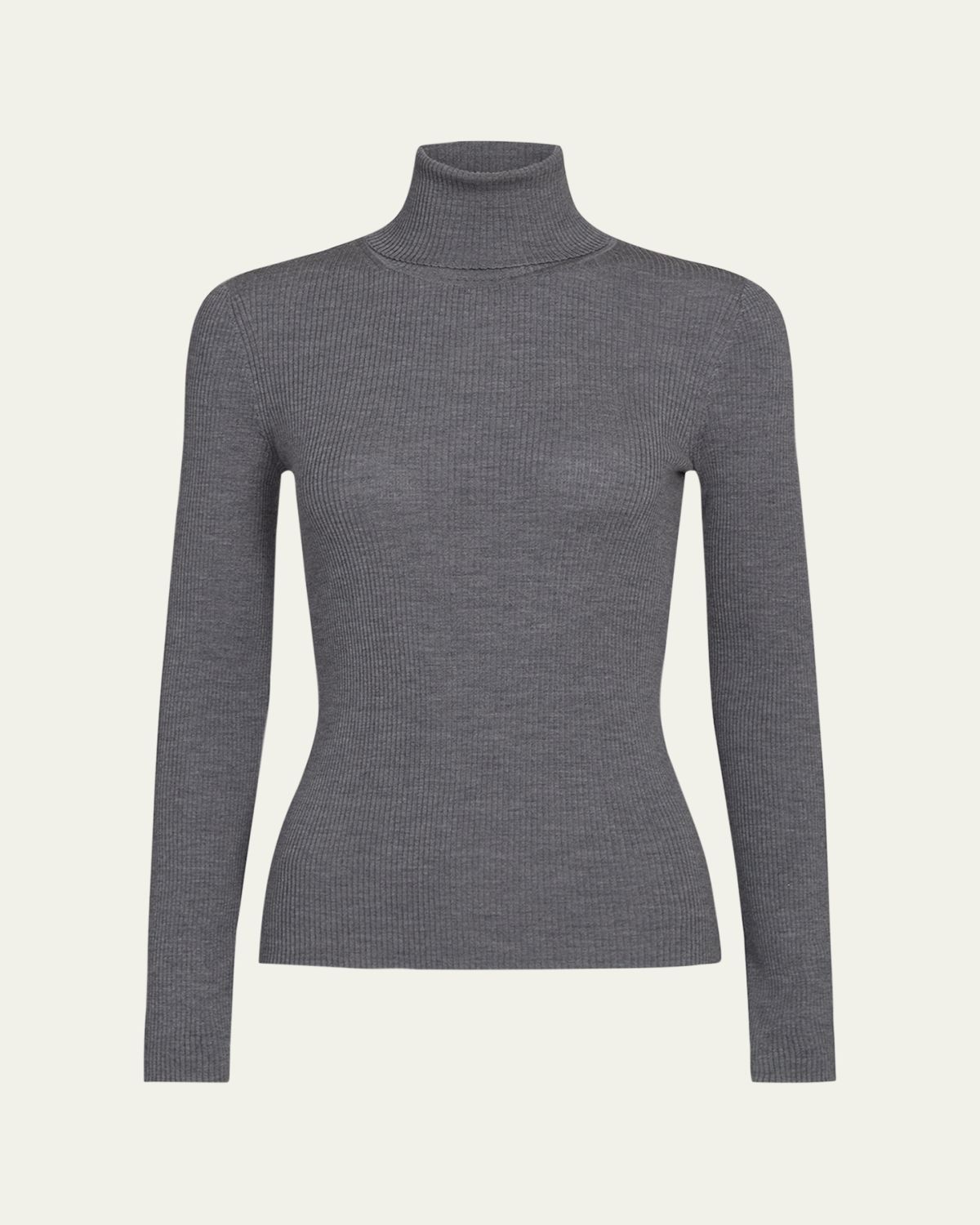 TWP Rib-Knit Wool Turtleneck Sweater