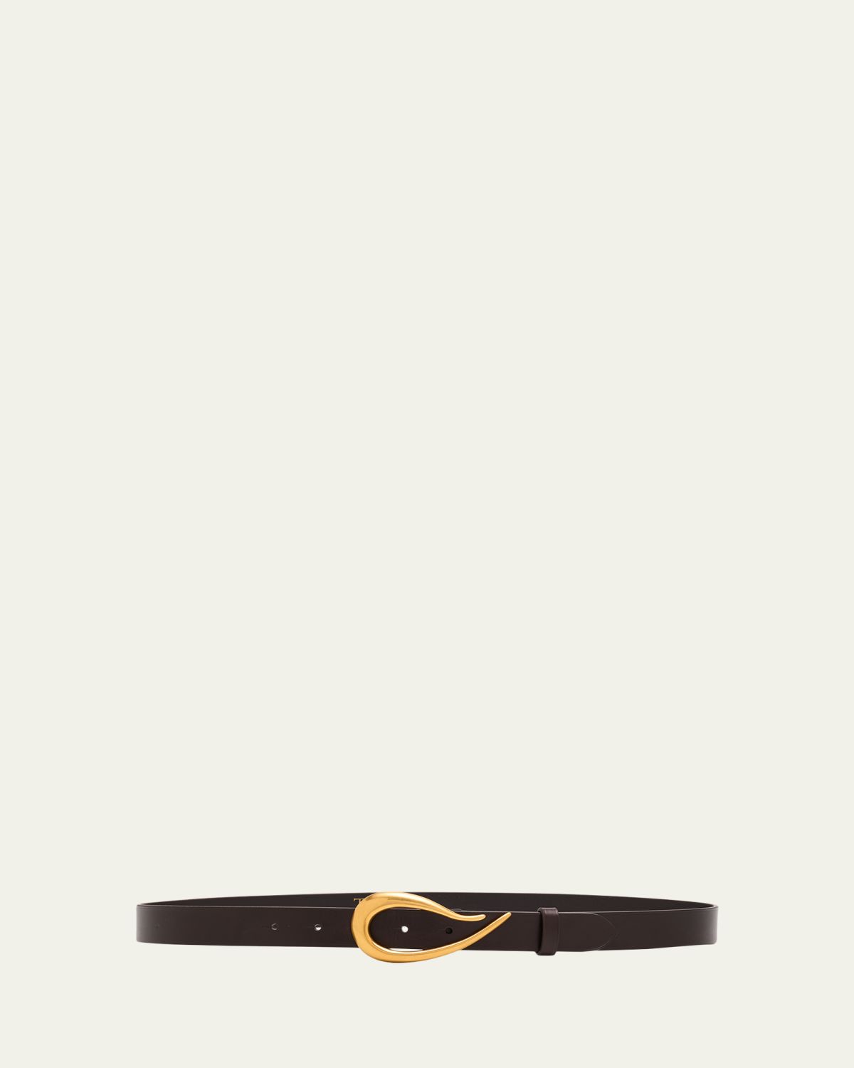 TWP Medium Leather Belt with Snake Buckle