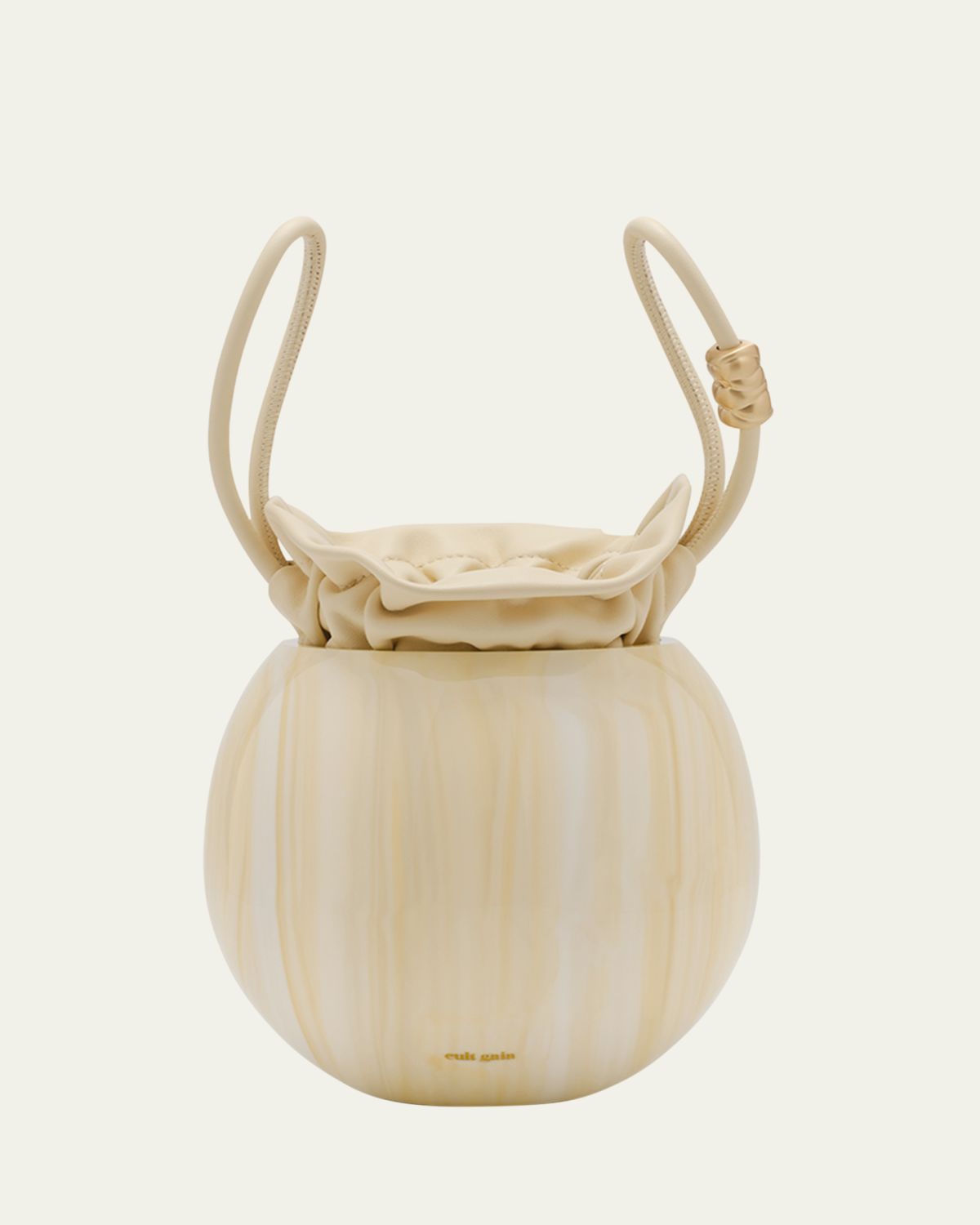 Cult Gaia Mona Marbled Acrylic Wristlet Bag