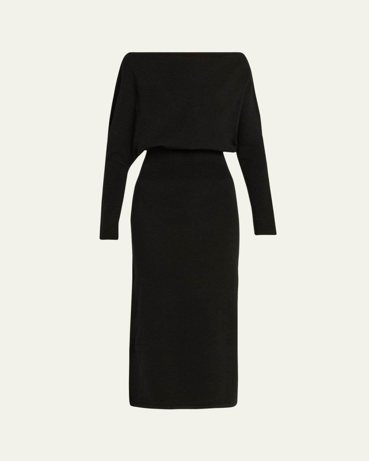 SIMKHAI Janese Off-Shoulder Wool Midi Dress