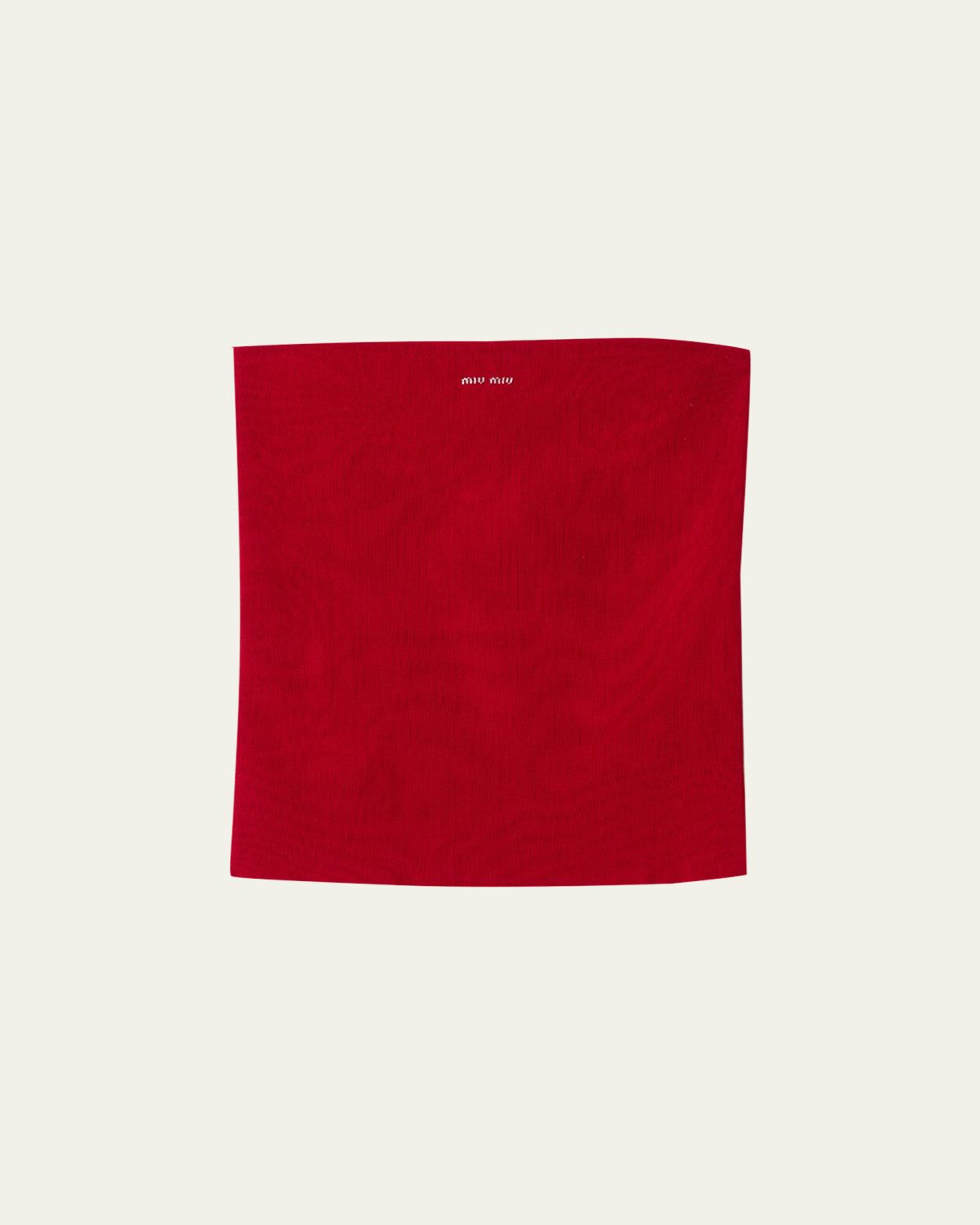 Miu Miu Ribbed Bandeau Top