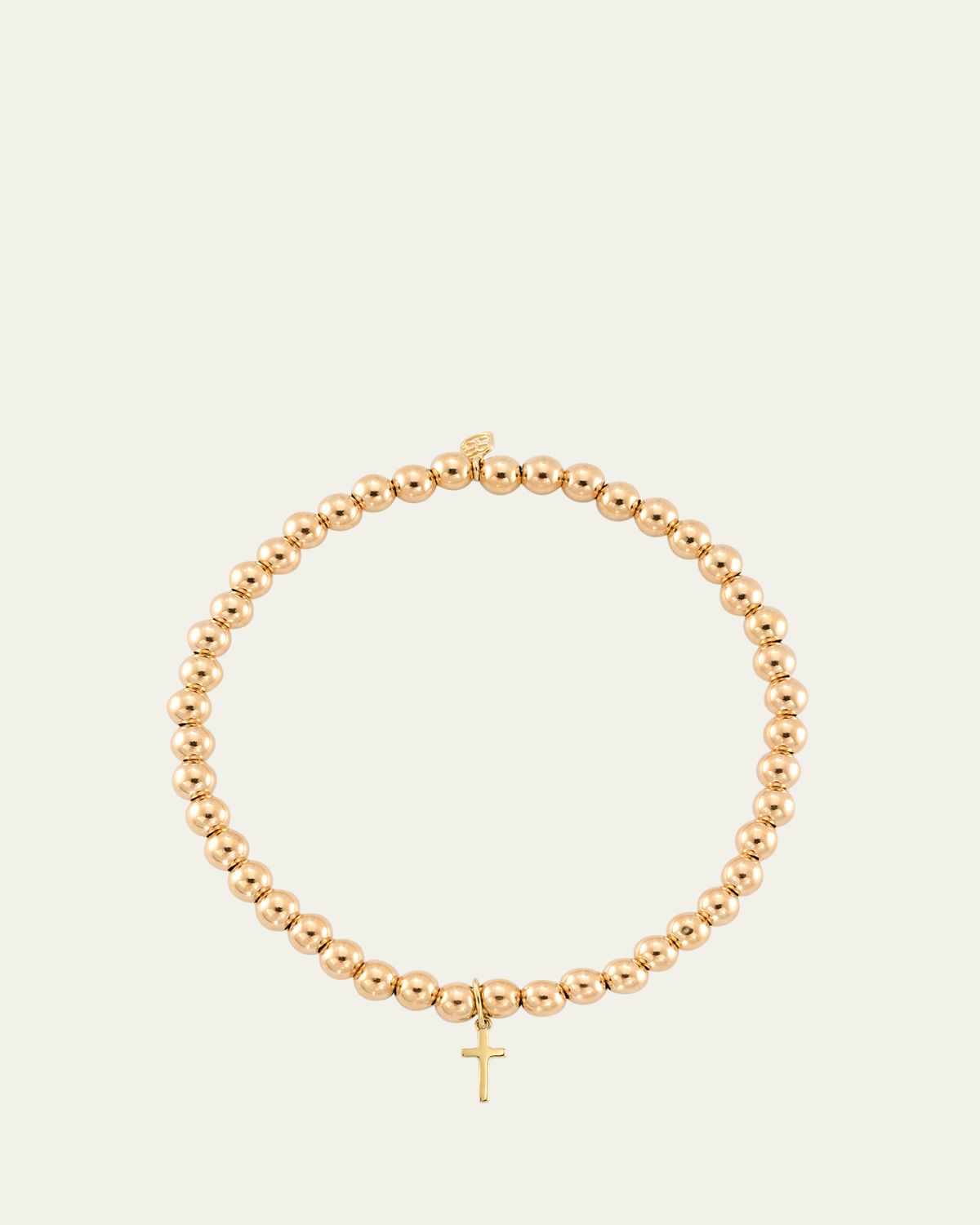 Sydney Evan 14K Tiny Pure Cross Charm Bracelet