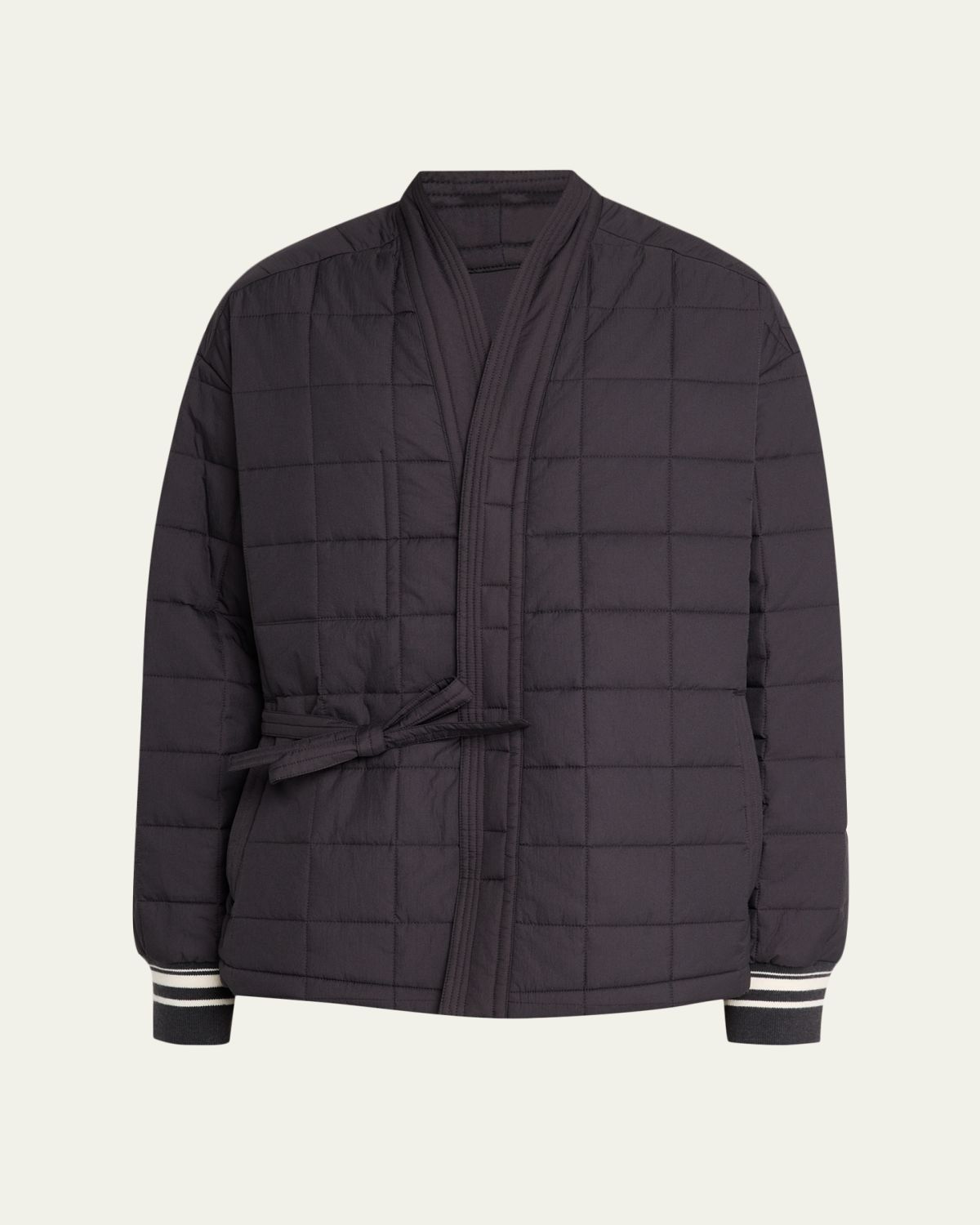 MORDECAI Men's Quilted Nylon Kimono Jacket