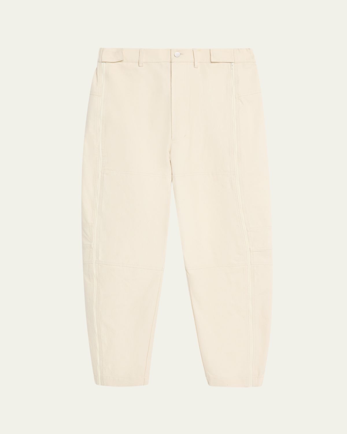 MORDECAI Men 's Cotton Side-Zip Flat-Front Trousers