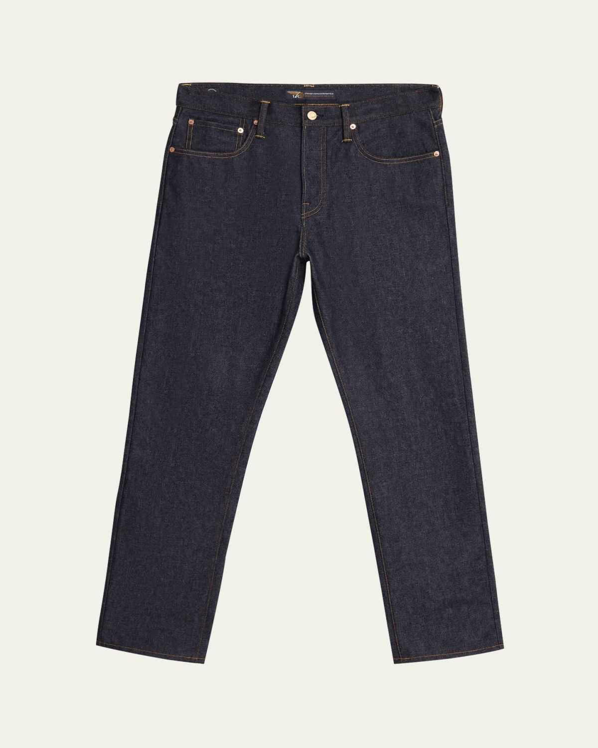 The Seven Continents Men's Charlie Raw Denim Slim-Fit Jeans