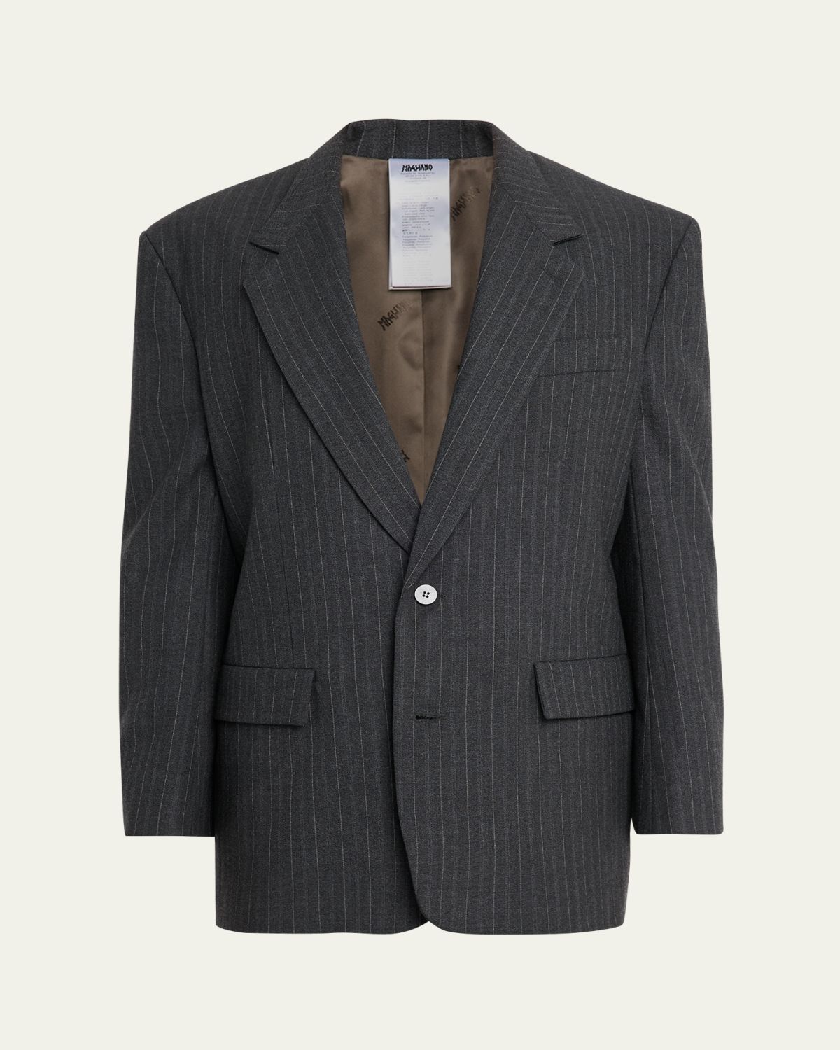 Magliano Men 's Pinstripe Wool-Blend Two-Button Jacket