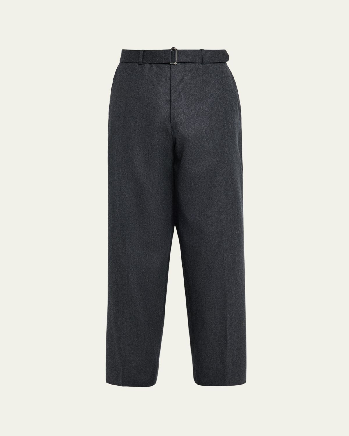 Officine Generale Men 's Dark Grey Flannel Nash Pants