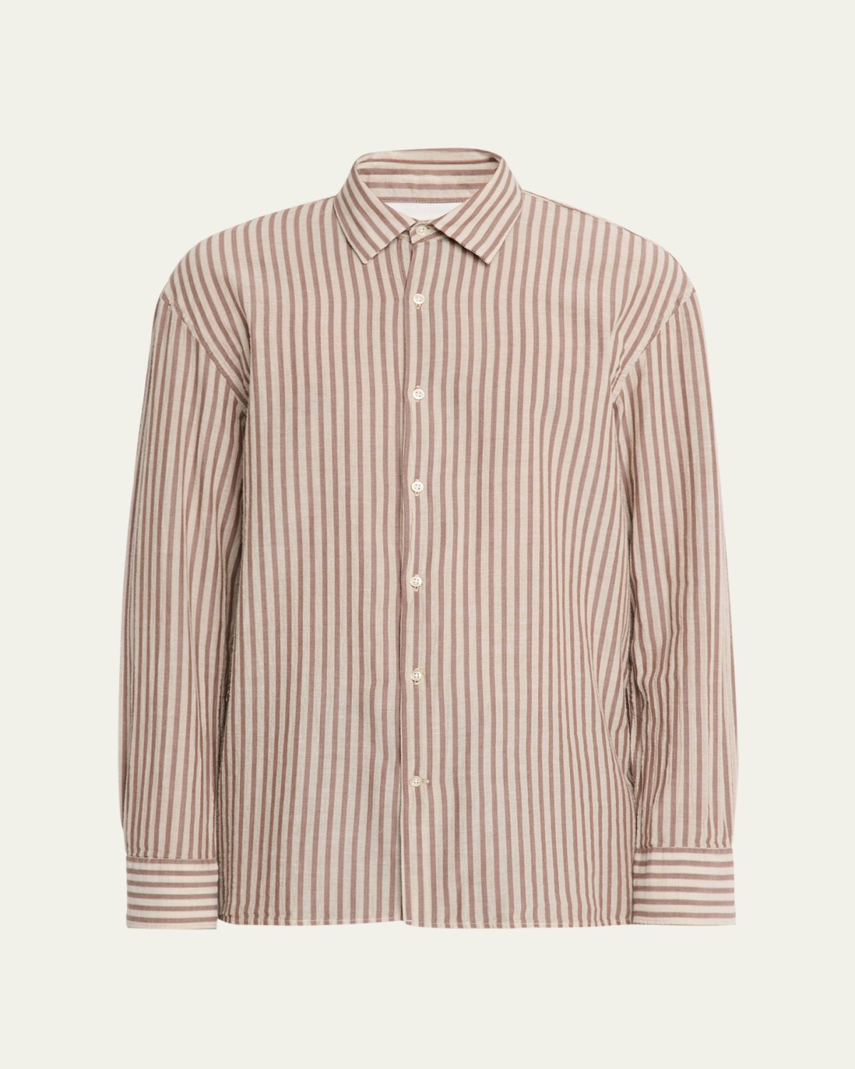 Officine Generale Men 's Cotton Stripe Classic-Fit Button-Down Shirt