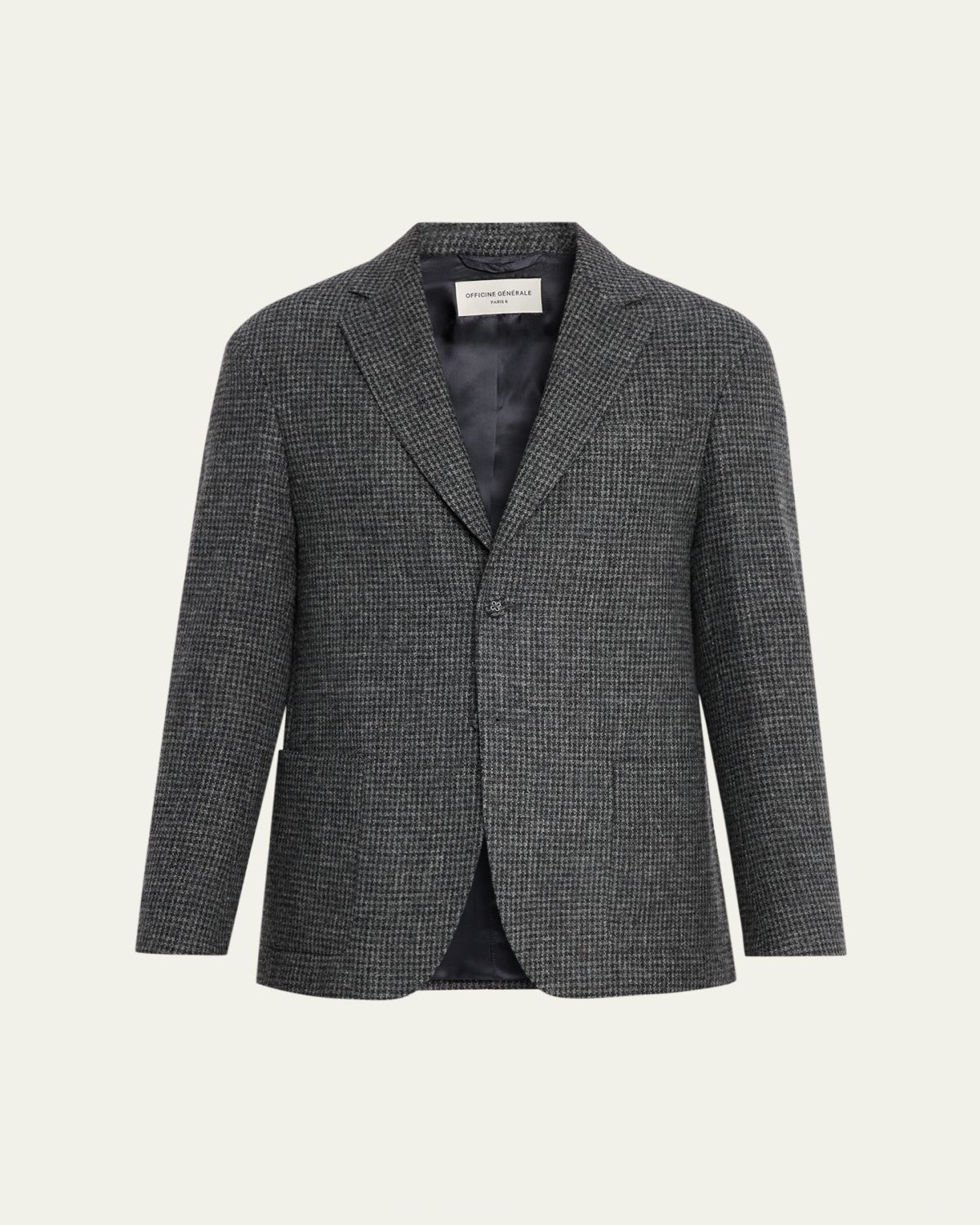 Officine Generale Men 's Michel Pied de Poule Wool Jacket